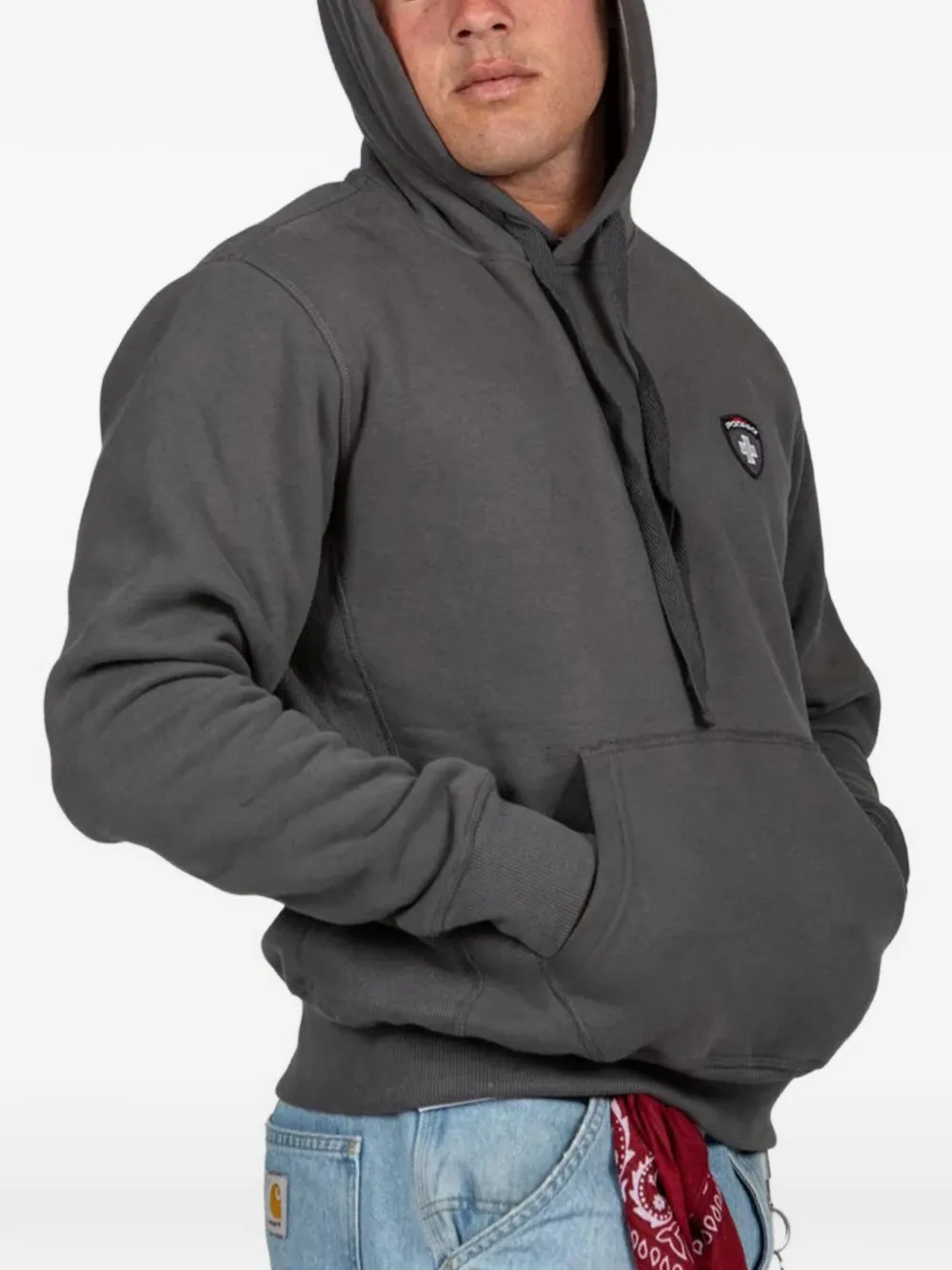 PODHIO hooded pocket sweatshirt - Grigio