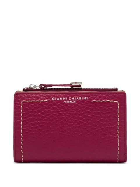 GIANNI CHIARINI zip topstitch wallet