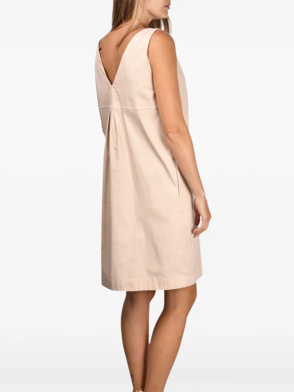  Gran Sasso Mini Sleeveless Dress - Neutrals 