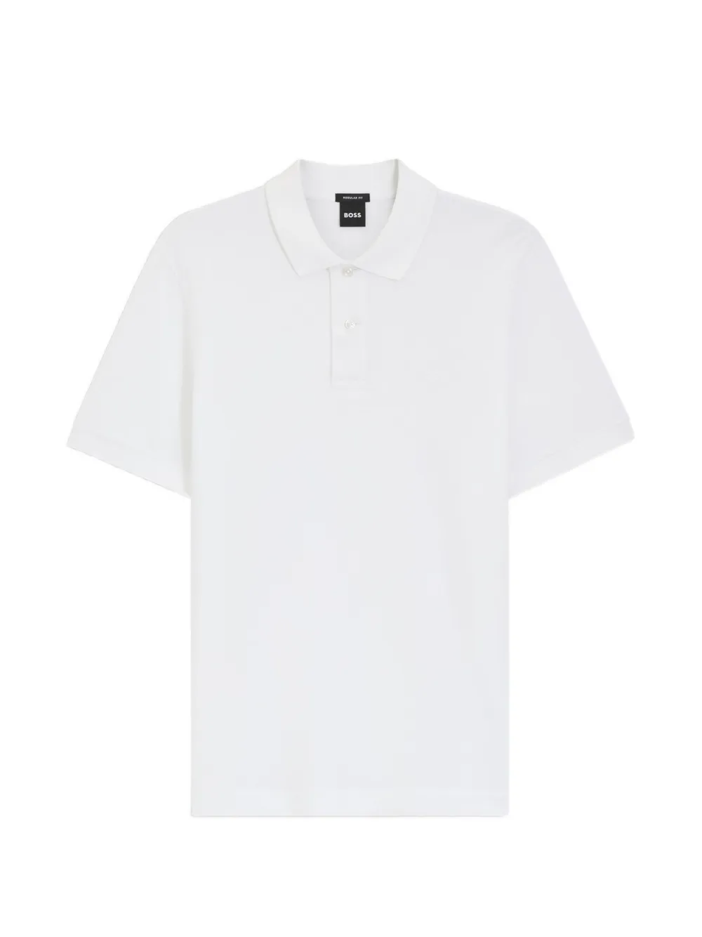 BOSS button-fastening polo shirt - Bianco