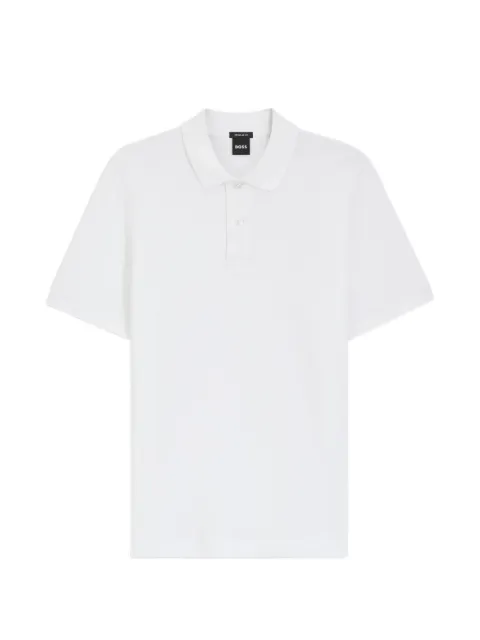 BOSS Polo Pallas in piqué di cotone con ricamo