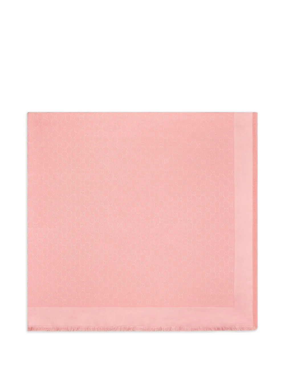Gucci GG sjaal met franje en patroon Roze
