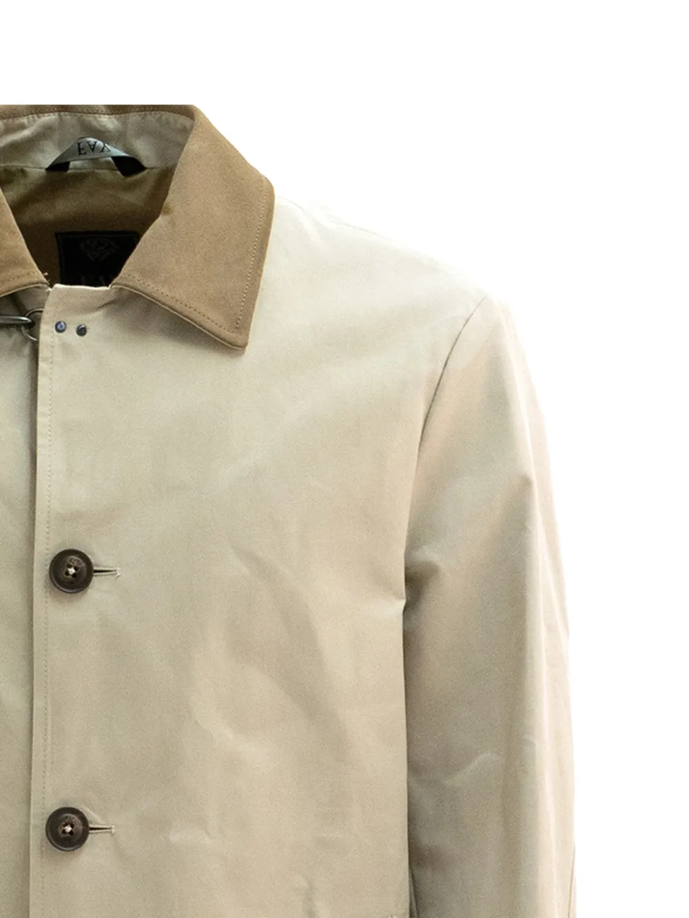 Fay Regenjas met contrasterende kraag Beige