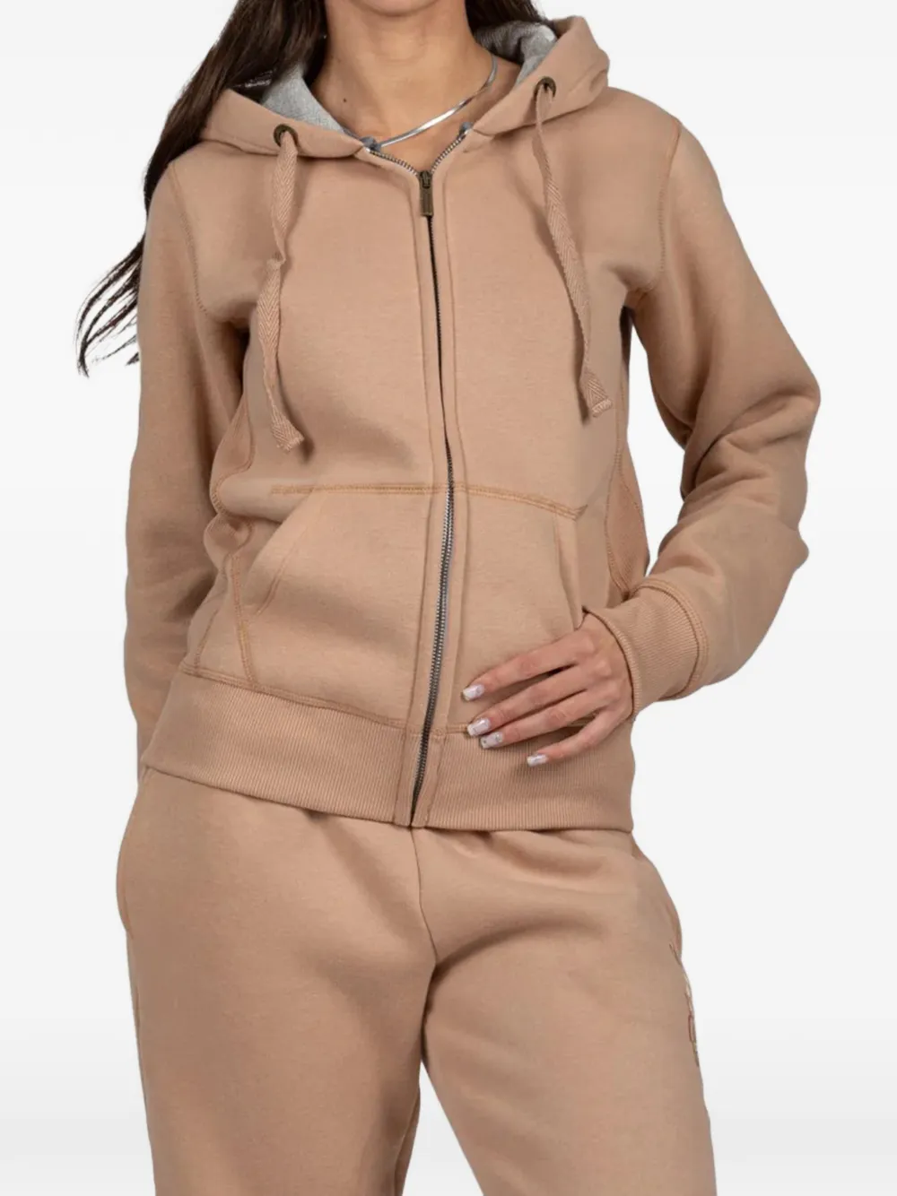 PODHIO Authentic 360 zip-up hoodie - Marrone