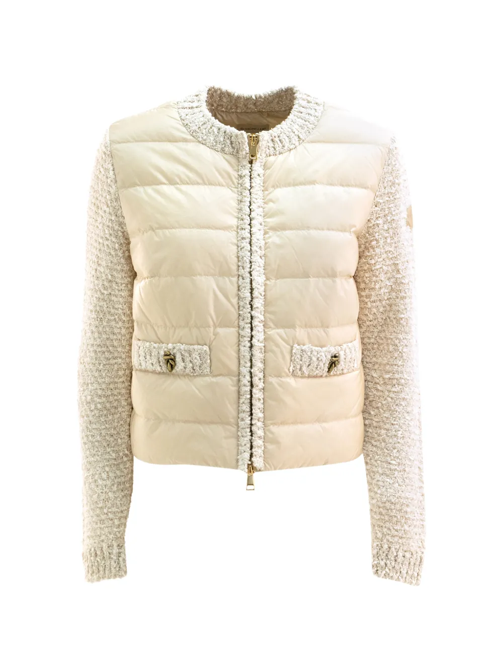 Moncler Jack met gewatteerd vlak Beige