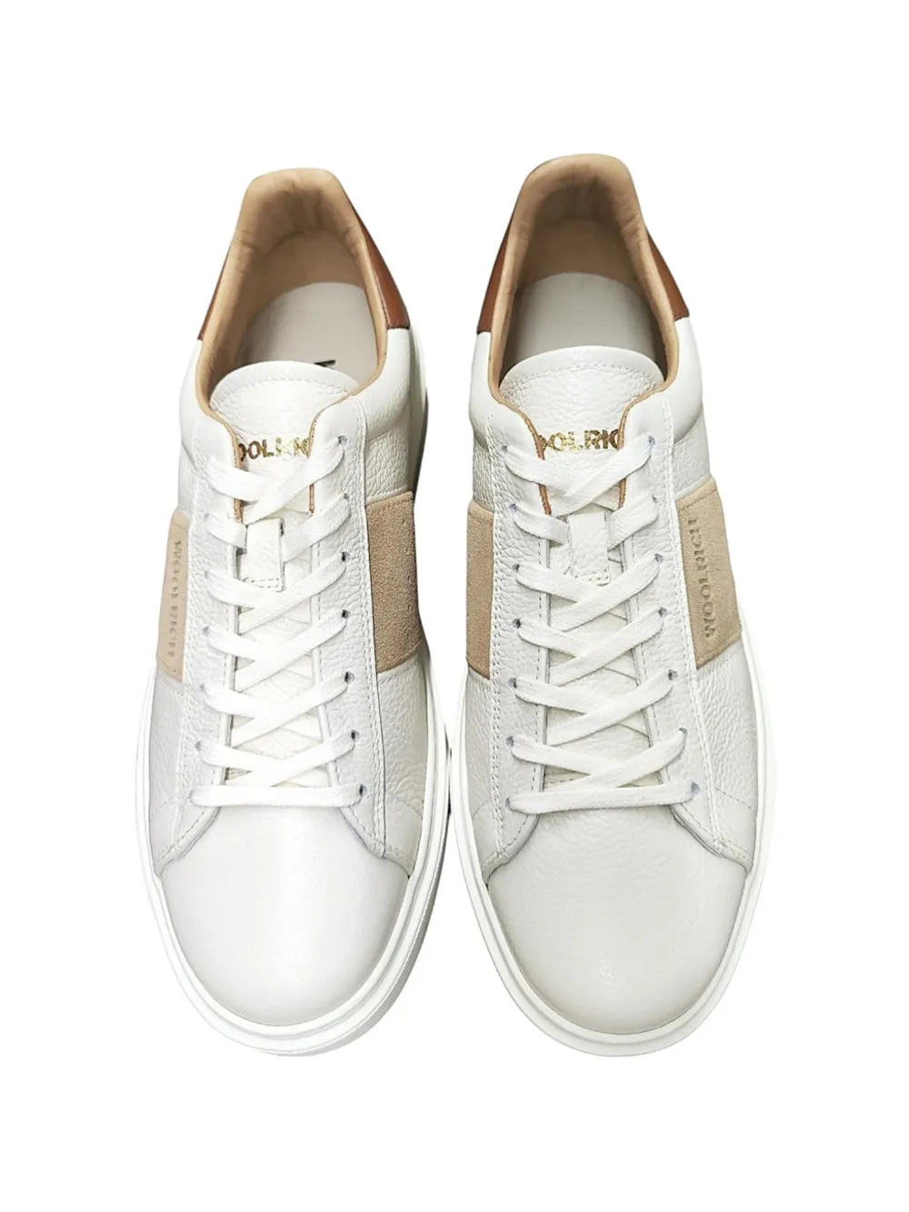 Woolrich Leren sneakers Beige