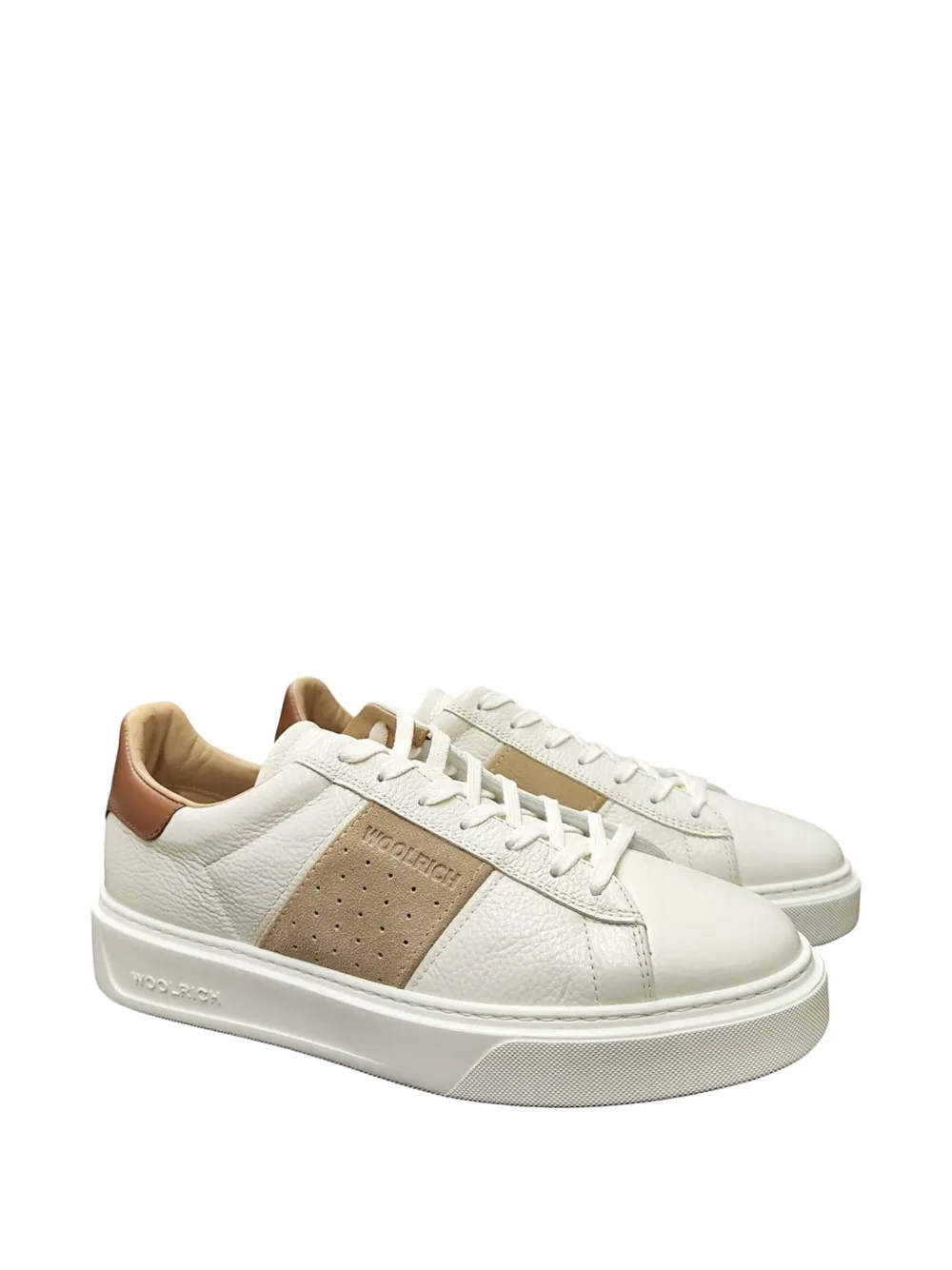 Woolrich Leren sneakers Beige