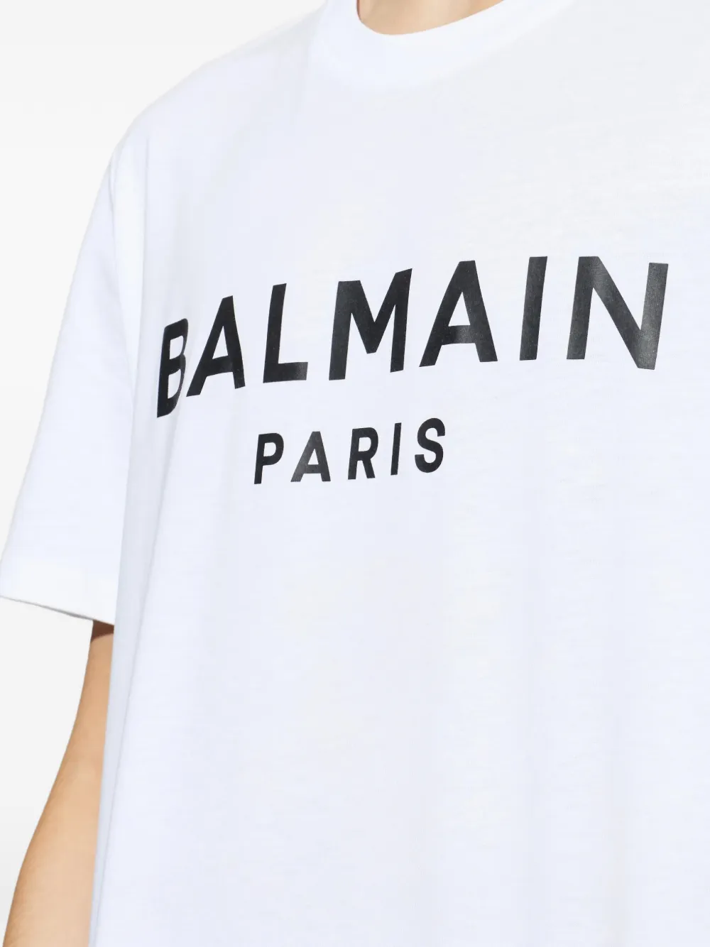 Balmain T-shirt met logo Wit