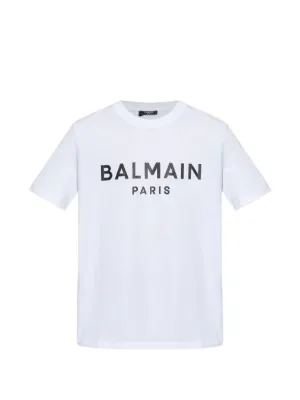 Balmain Crop logo-print T-shirt | White | FARFETCH
