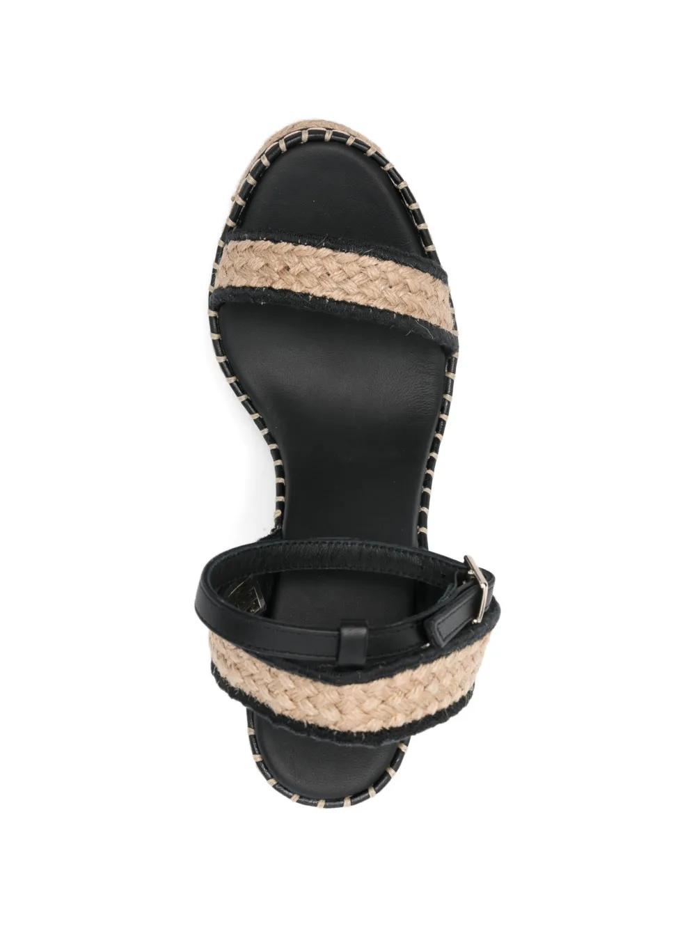 Castañer Espadrilles met plateauzool en enkelbandje Beige