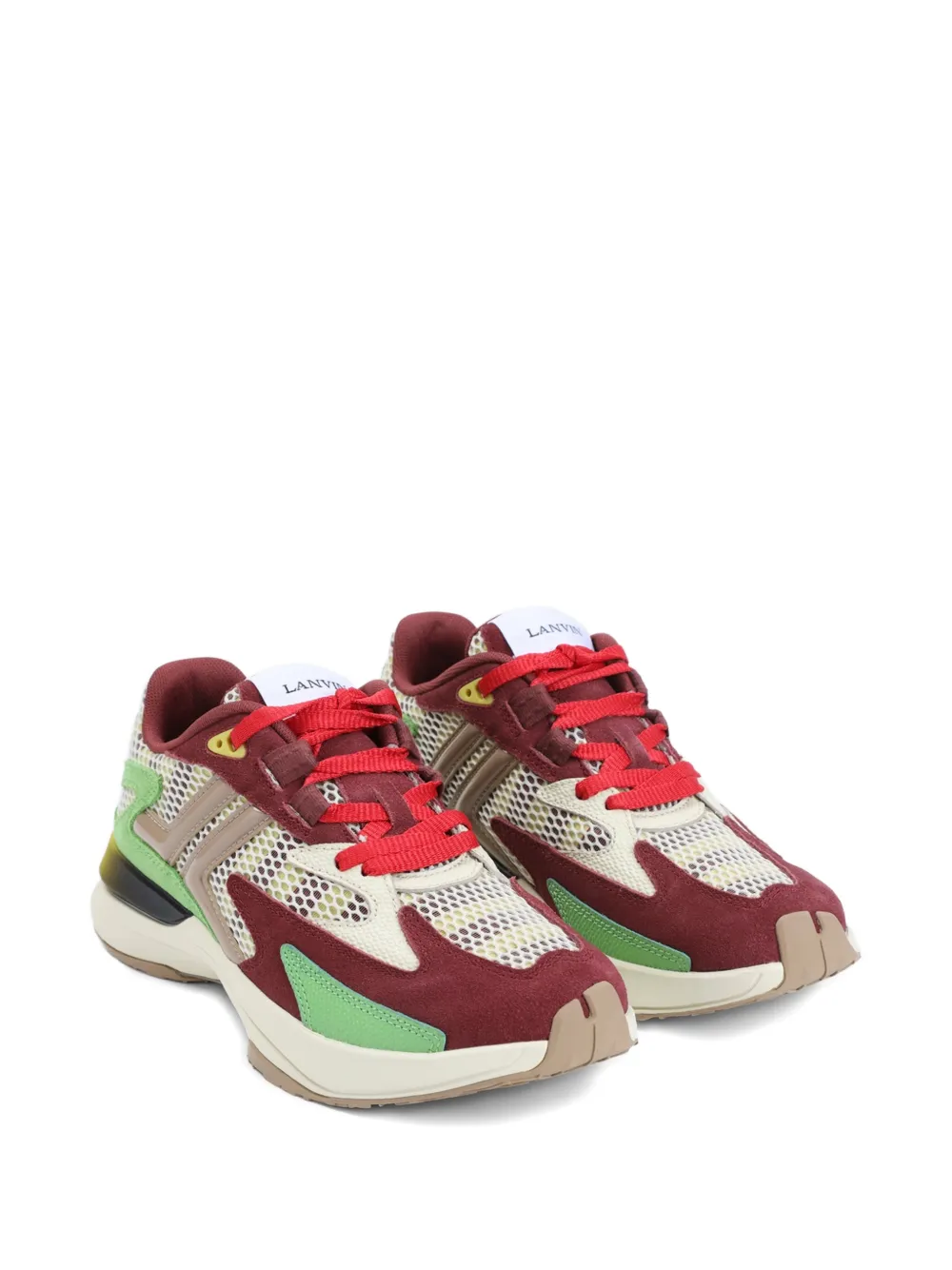 Lanvin JLA sneakers met mesh vlak Rood