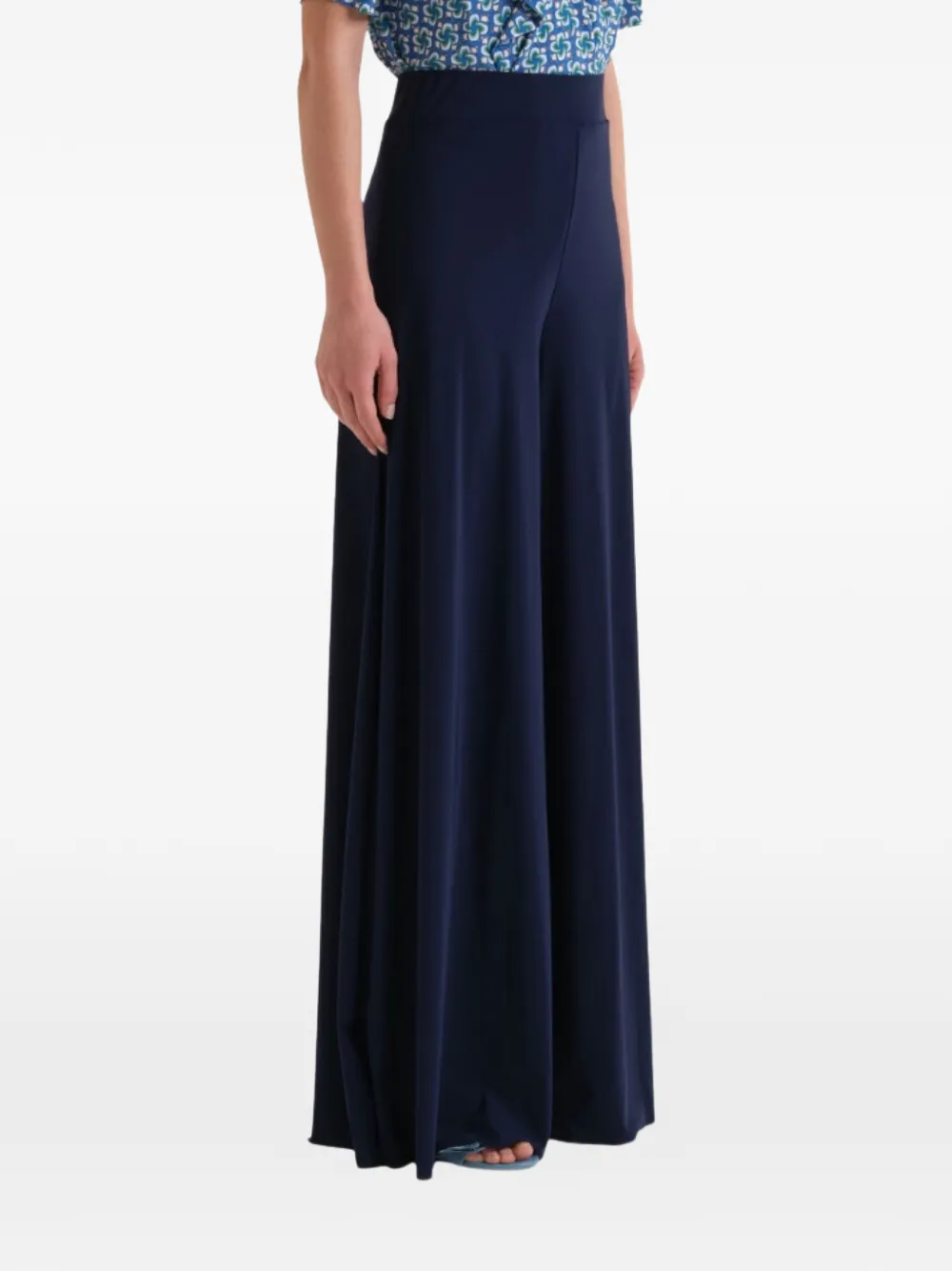 MALIPARMI High waist palazzo broek Blauw