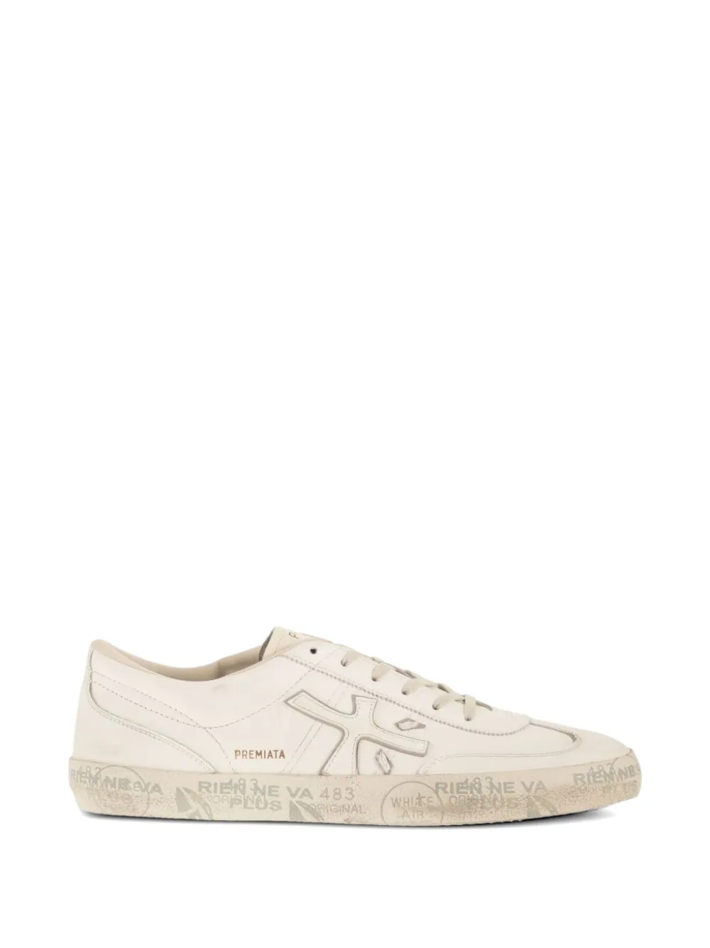 Premiata David 8091 logo-detail sneakers - Bianco