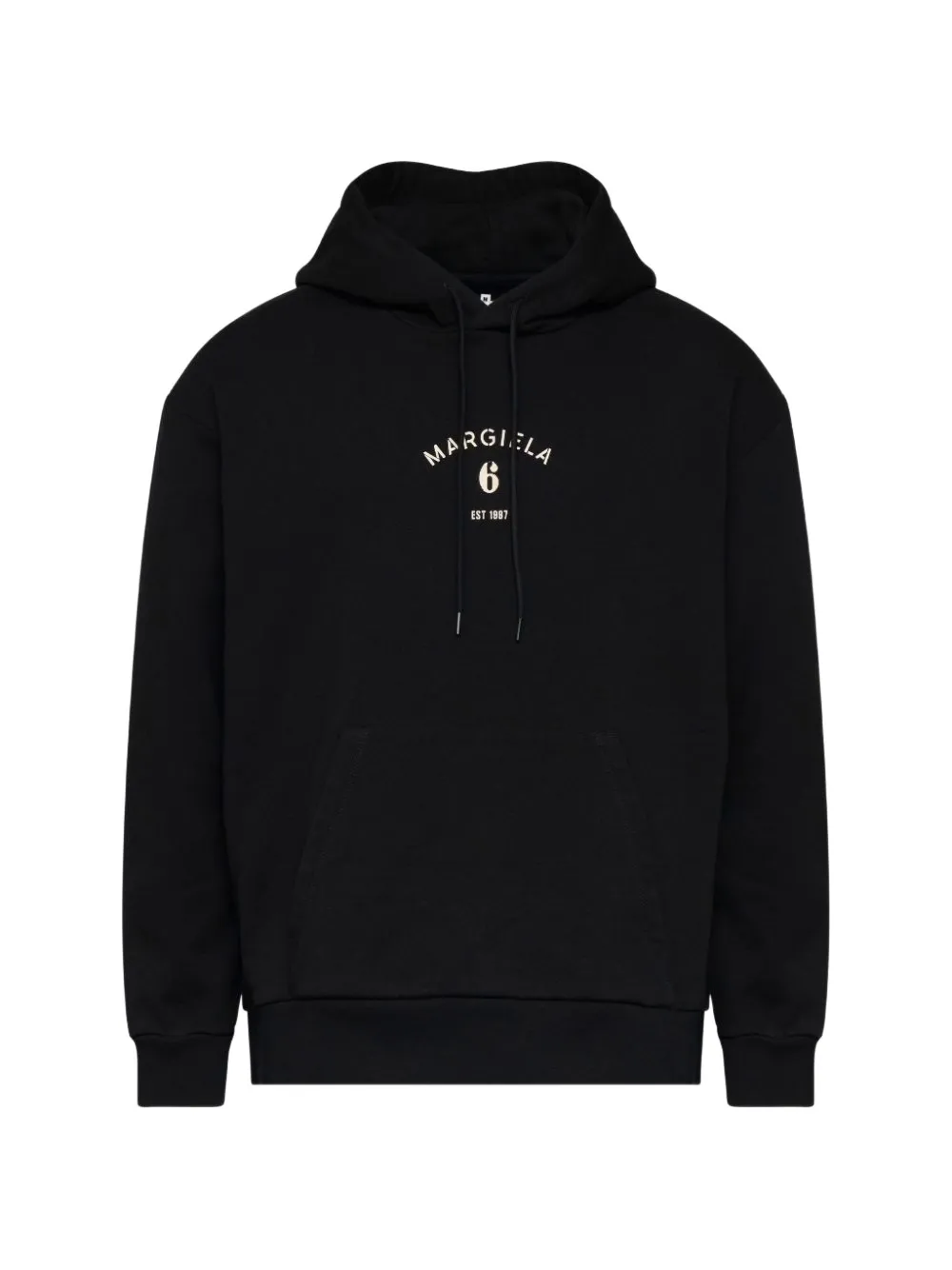 MM6 Maison Margiela logo-print hoodie - Nero