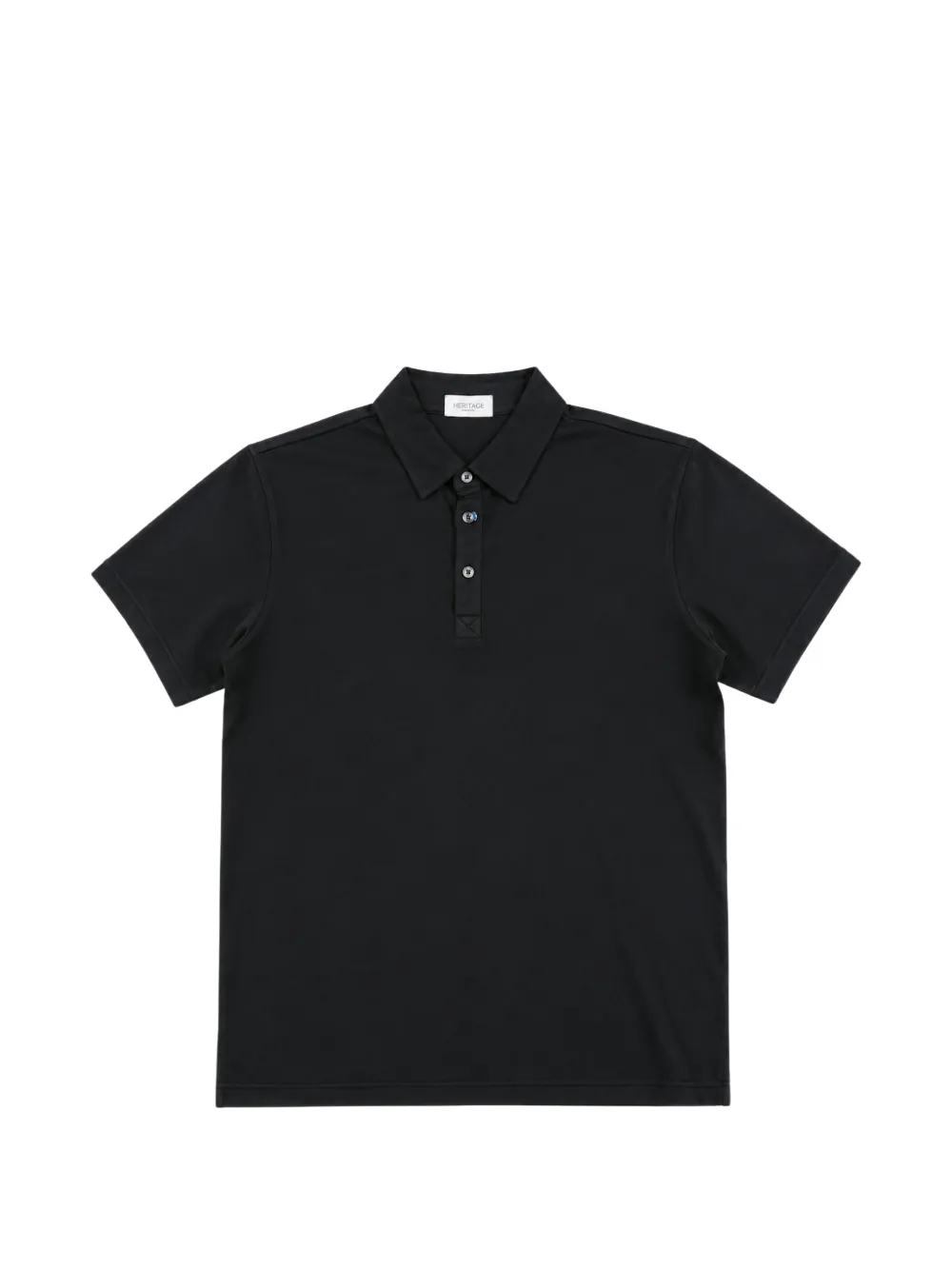 Heritage Short-sleeve Polo Shirt In Black