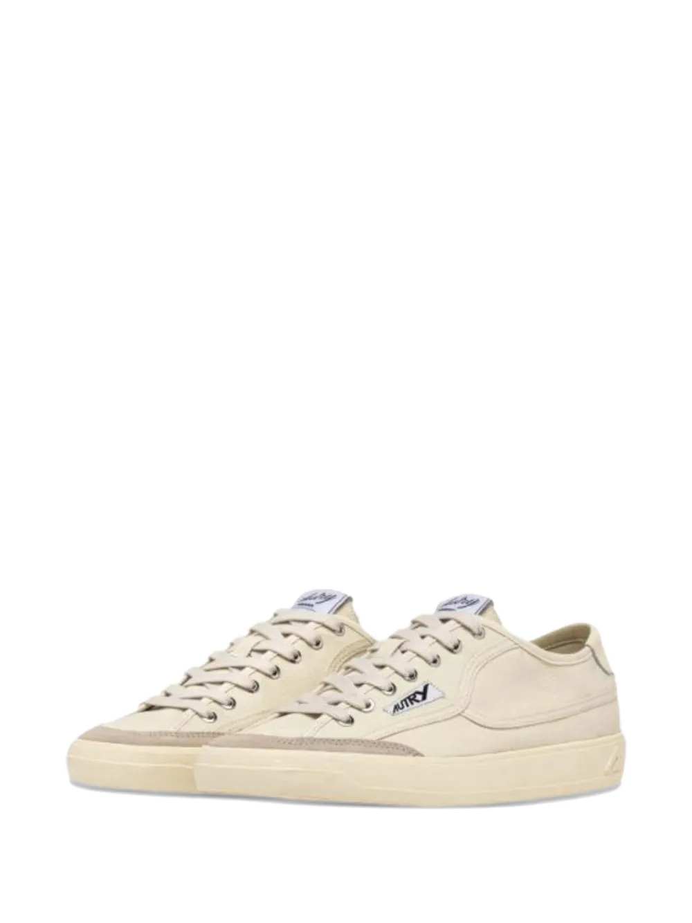 Autry Windscape logo-patch sneakers Beige