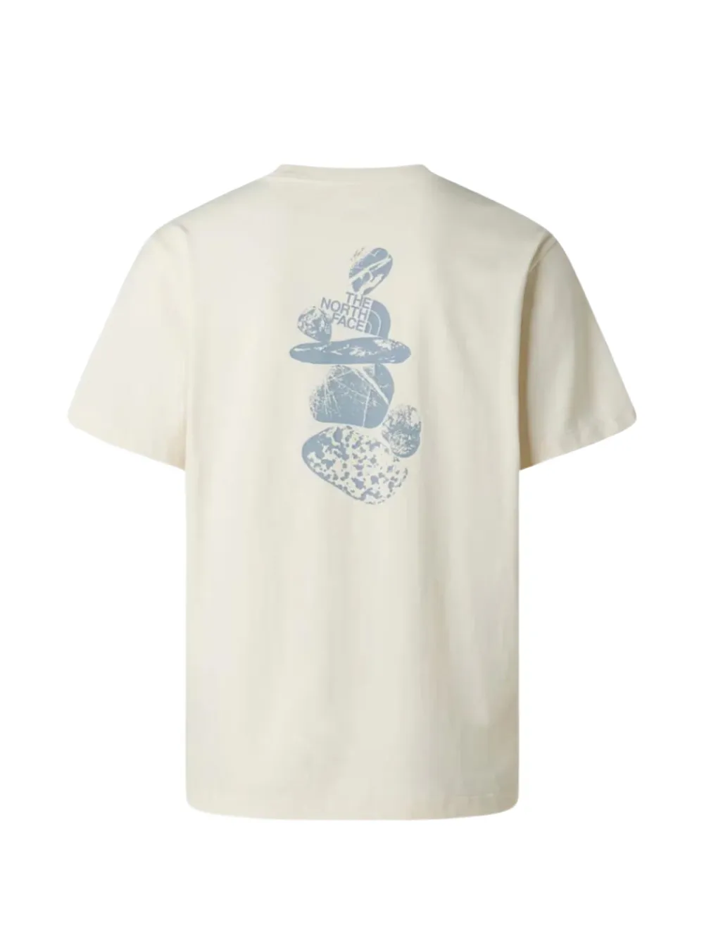 The North Face T-shirt met logoprint en Stones print Beige