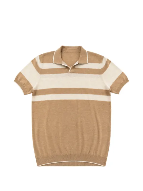 Heritage striped short-sleeve polo shirt