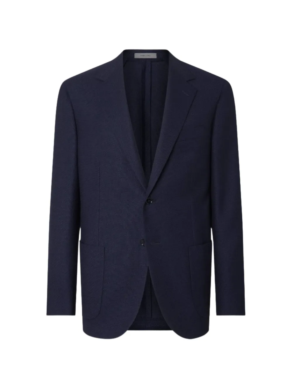 Corneliani twill-weave notched-lapels blazer - Blu