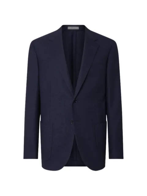 Corneliani twill-weave notched-lapels blazer