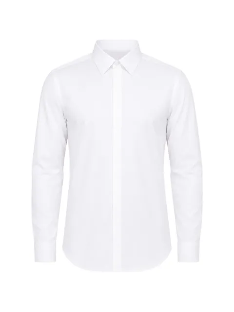 Corneliani concealed-front button-cuff shirt
