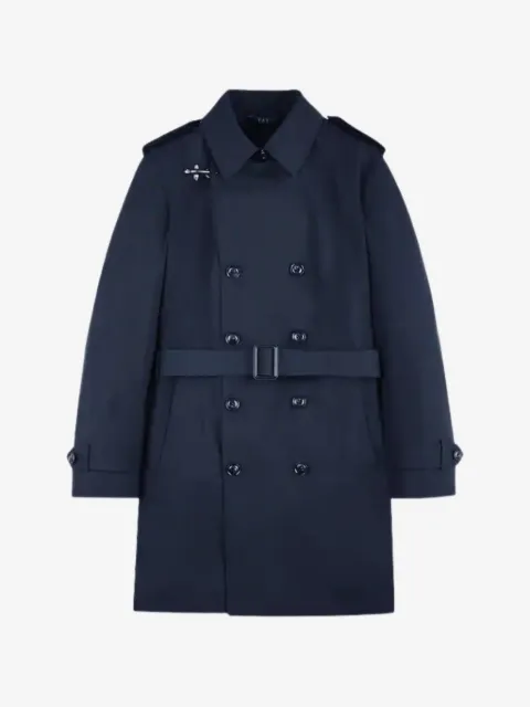 Fay belted double-breasted coat