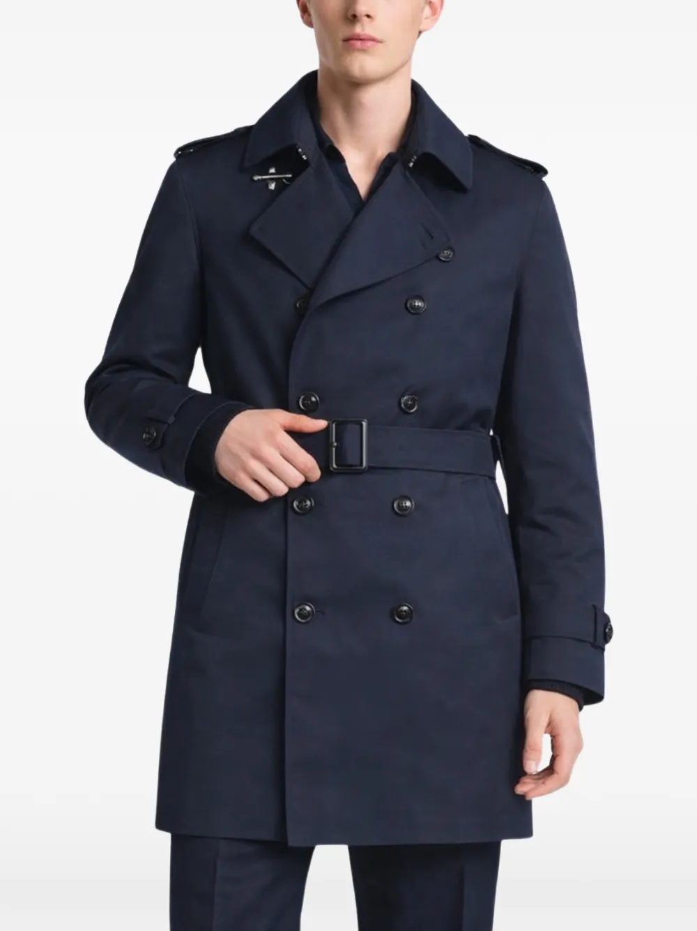 Fay belted double-breasted coat | Double Breasted Coats | Image 2