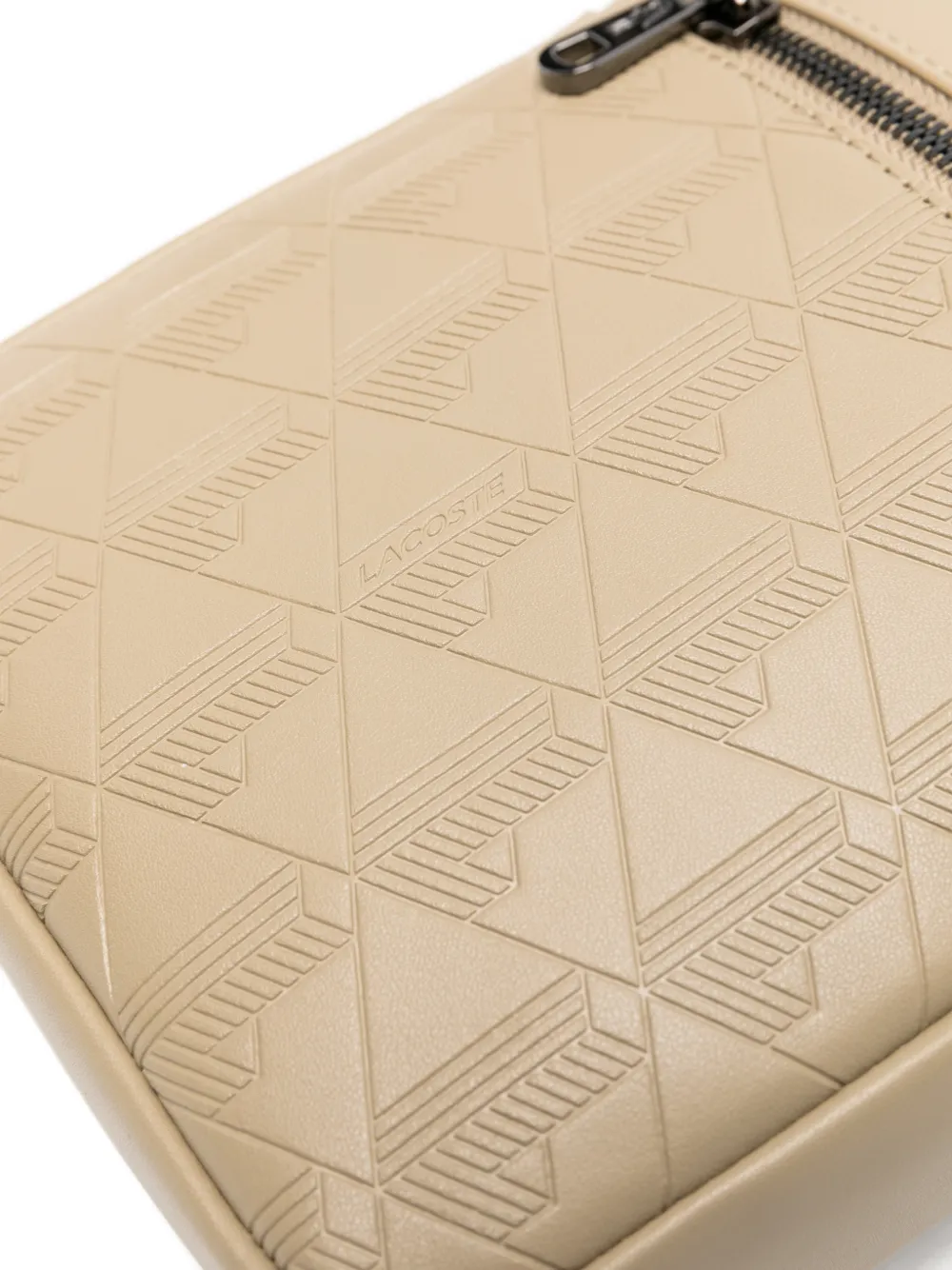 embossed-logo cross body bag
