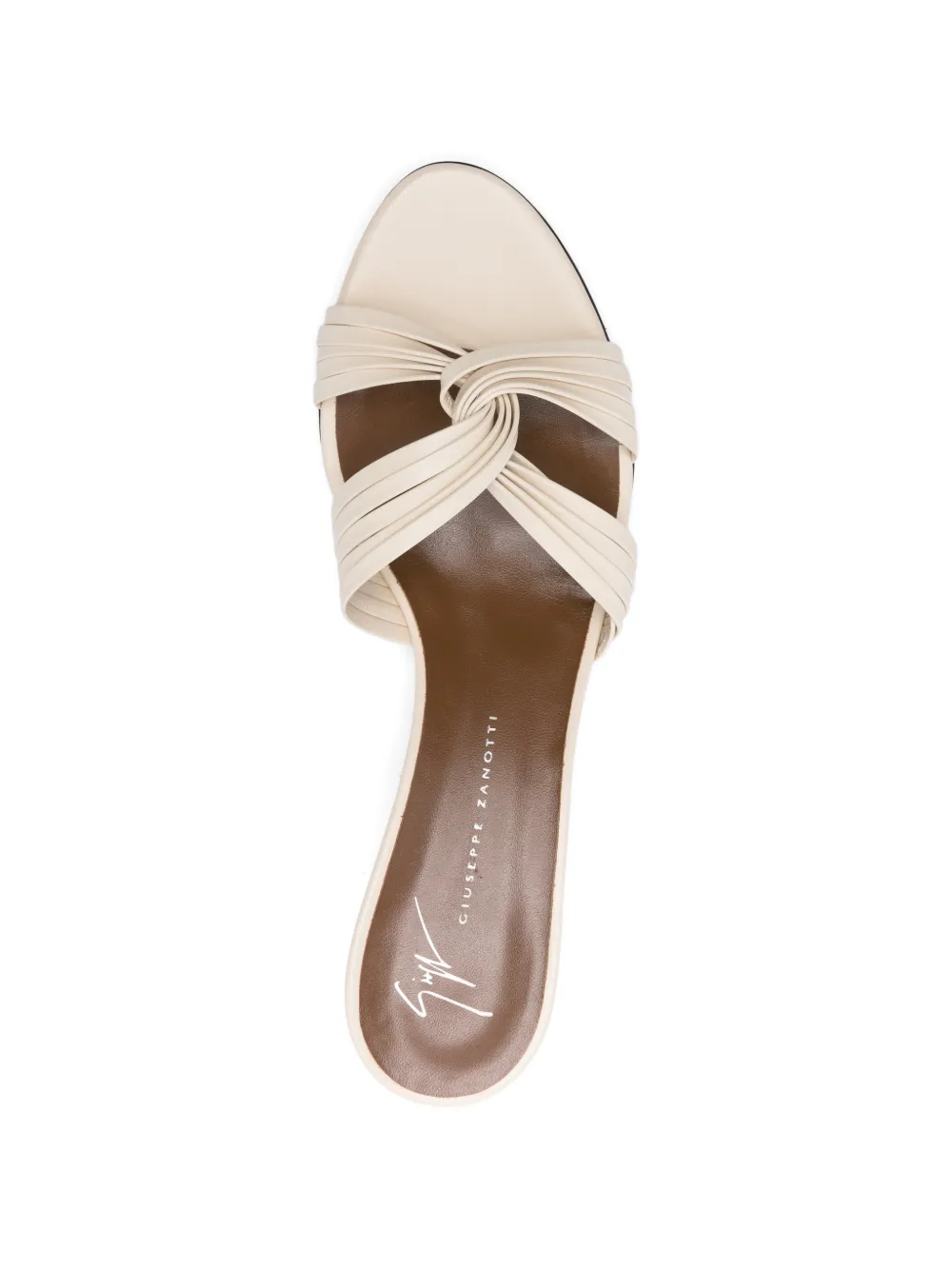 Giuseppe Zanotti Leren sandalen Beige