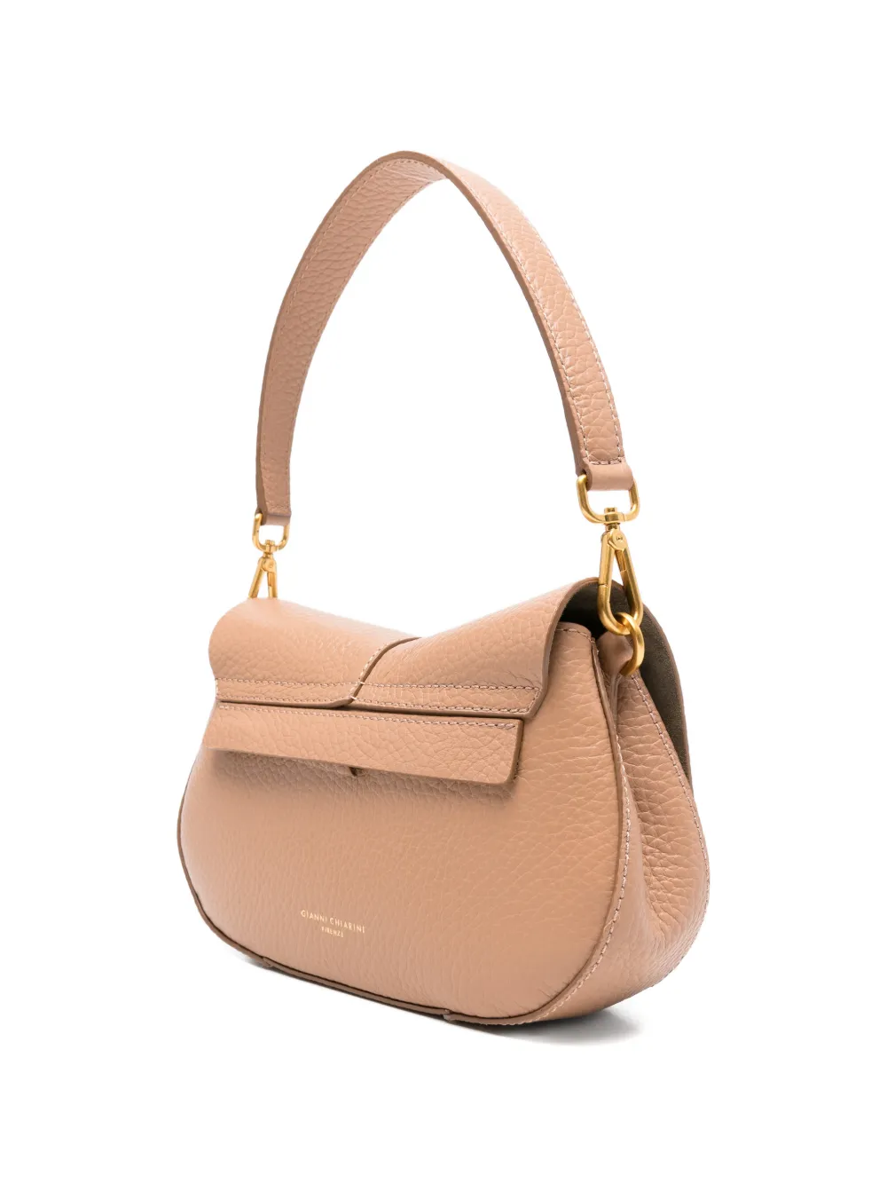  Gianni Chiarini Helena Round Leather Shoulder Bag - Neutrals 