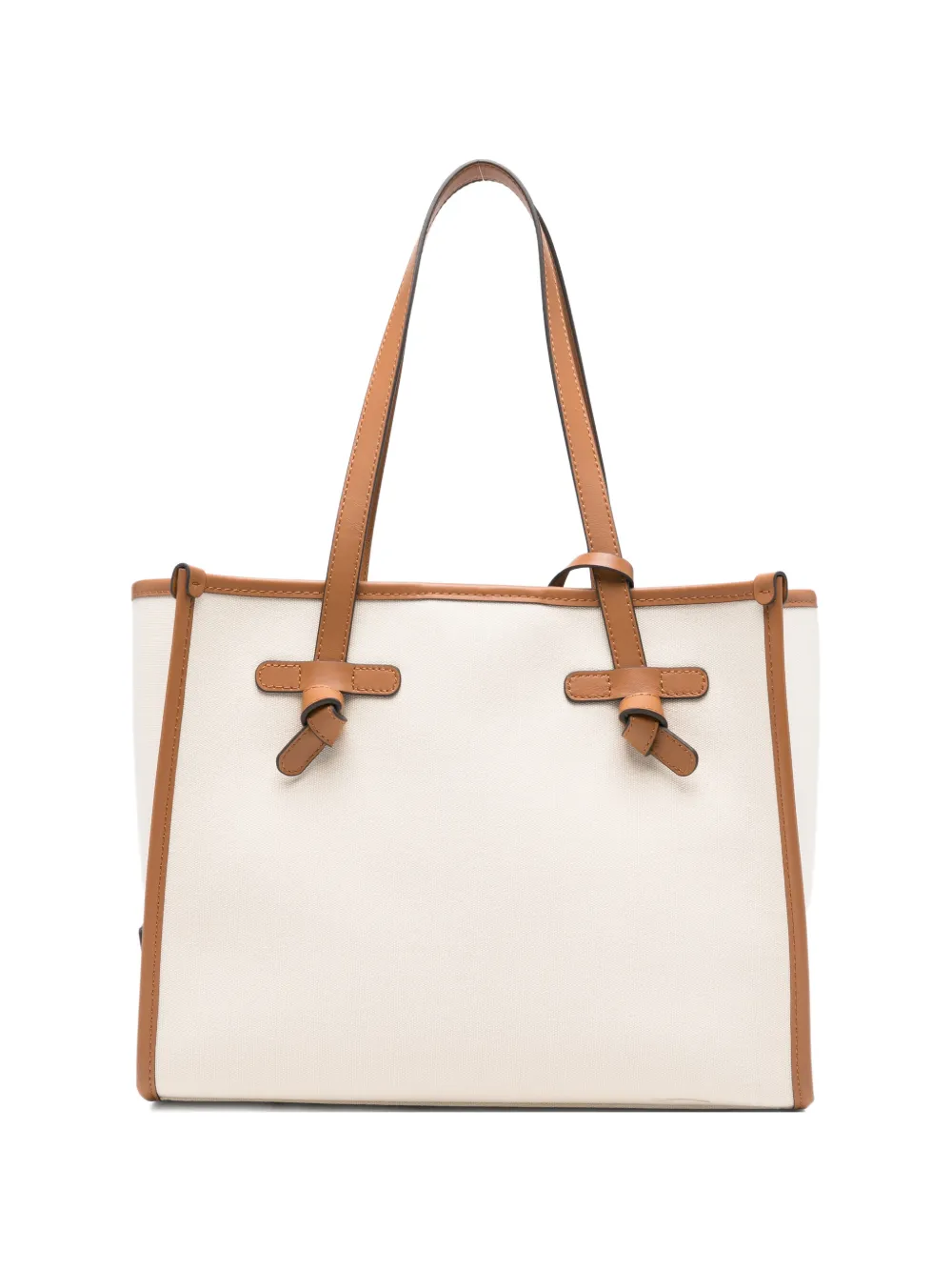 GIANNI CHIARINI Marcella knots-trim tote bag - Toni neutri