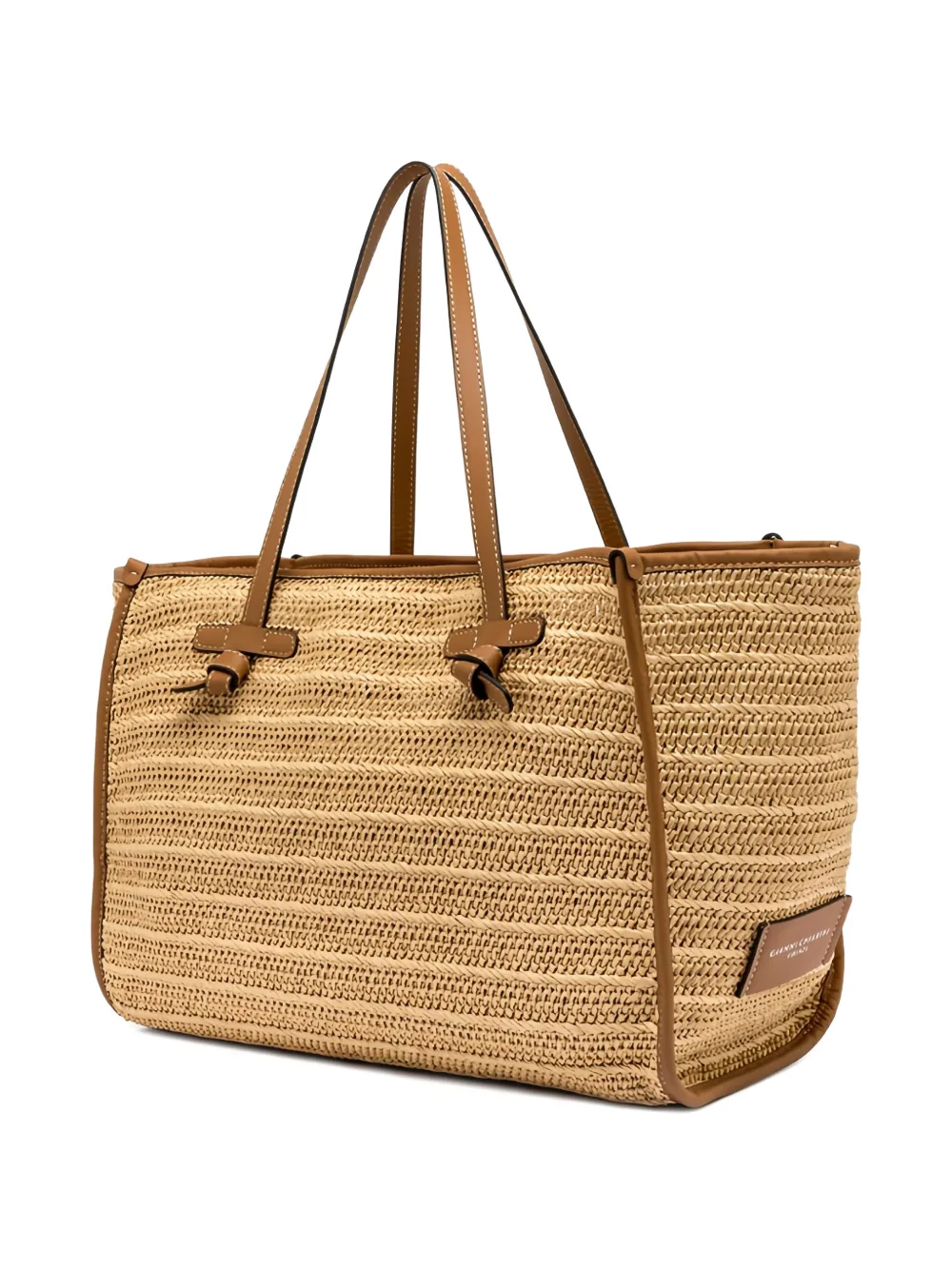 GIANNI CHIARINI Marcella shopper met geknoopt handvat Beige