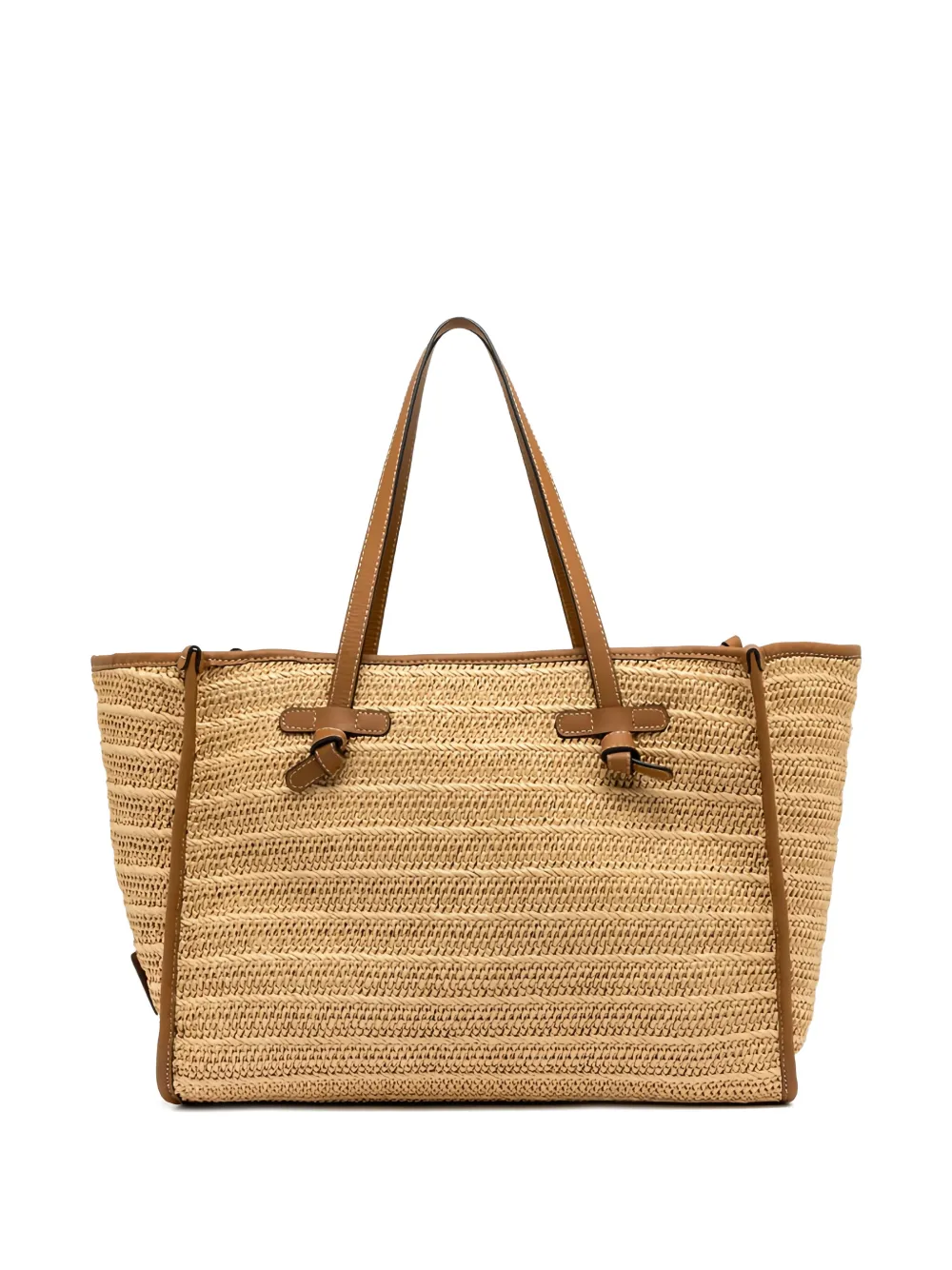GIANNI CHIARINI Marcella shopper met geknoopt handvat Beige
