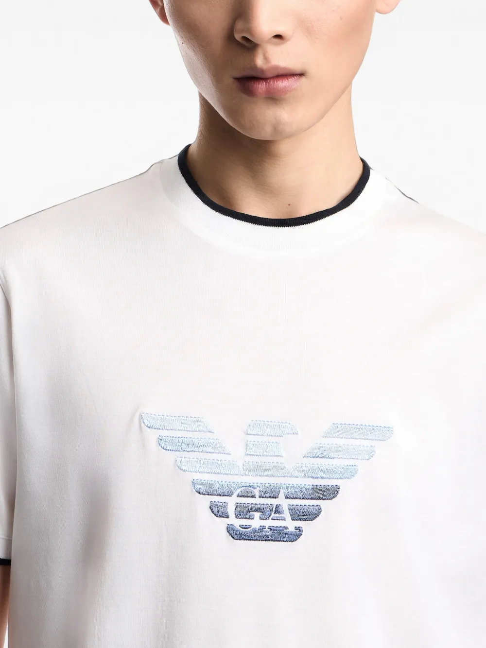 Emporio Armani T-shirt met logodetail Wit