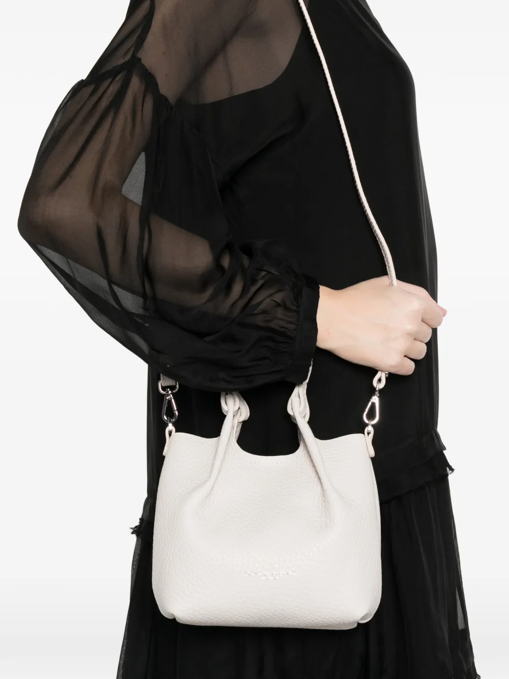 Dua Gathered-Handle Tote Bag