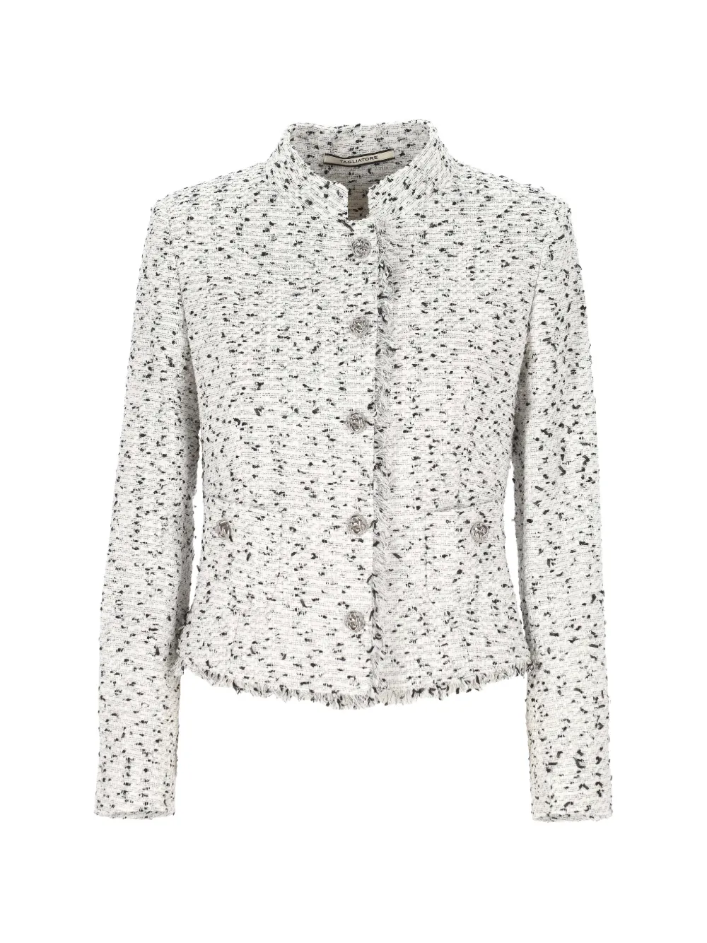 Tagliatore fringed buttoned jacket - Bianco
