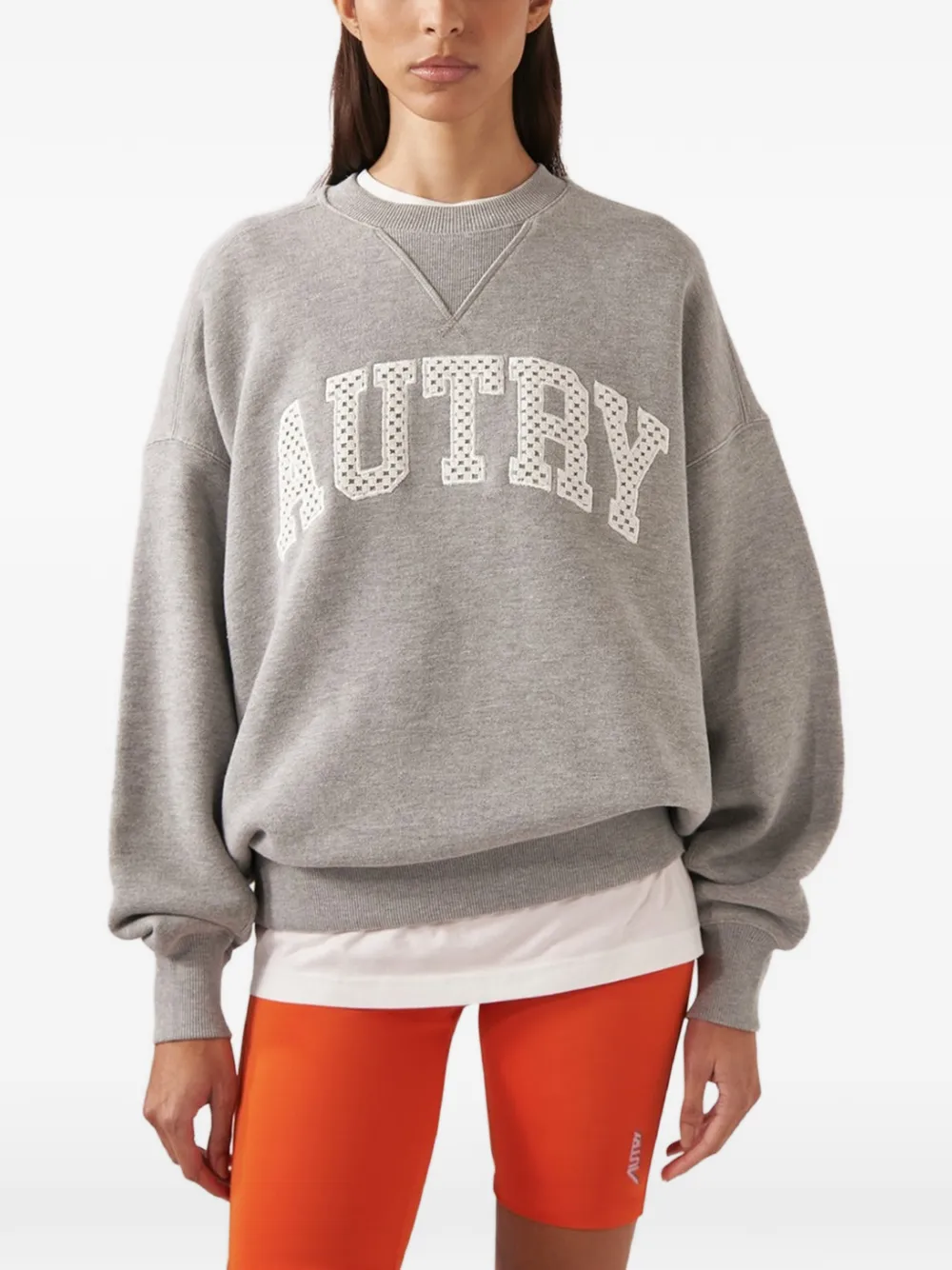 Autry Sweater met logo Grijs