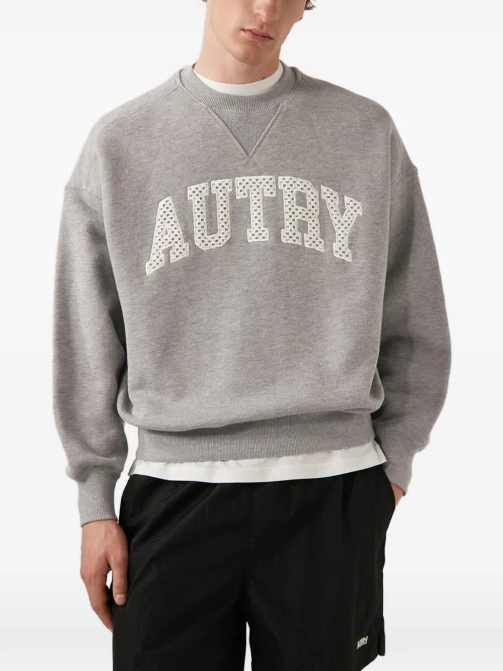 Autry Sweater met logo Grijs