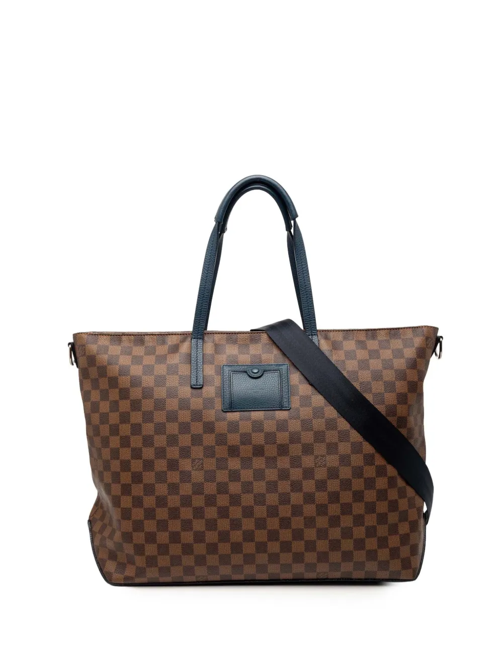 Louis Vuitton Pre-Owned 2012 Damier Ebene Pocket Cabas satchel - Blu