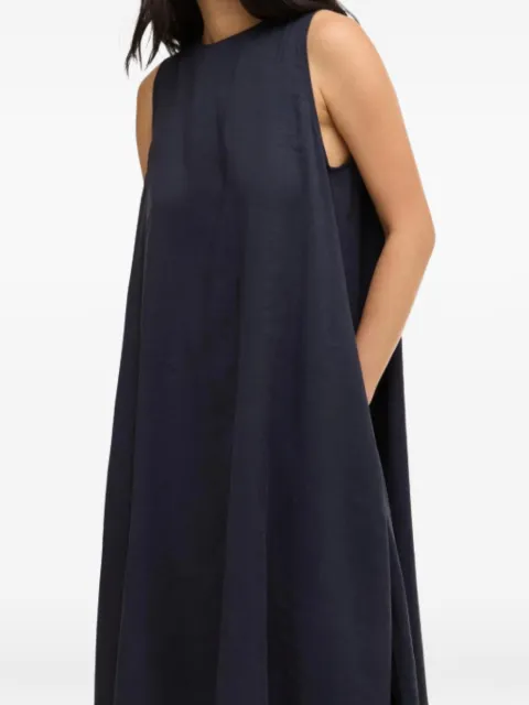 Barbour pleated-rear A-line dress