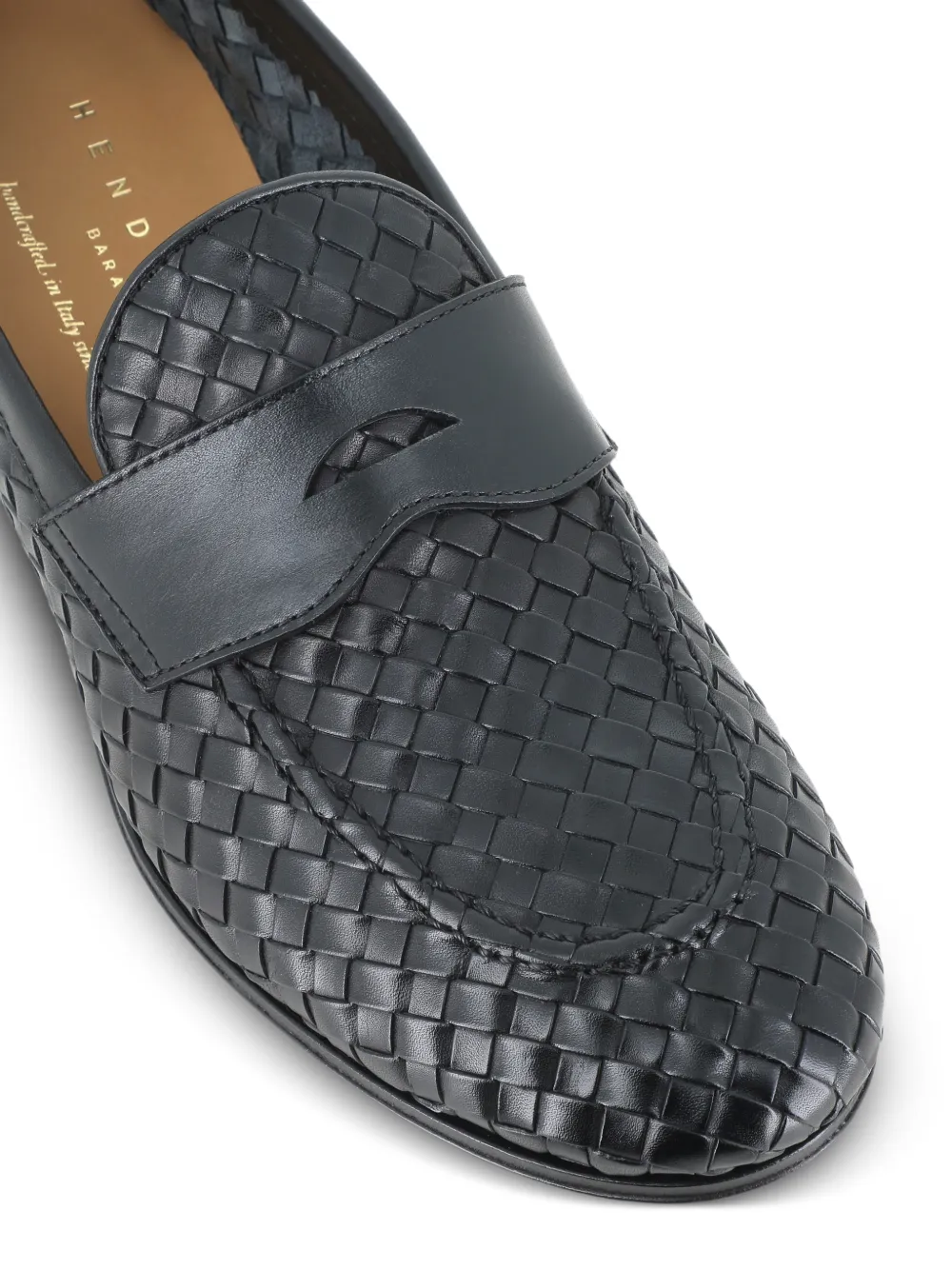 Henderson Baracco Loafers met getextureerd design Zwart