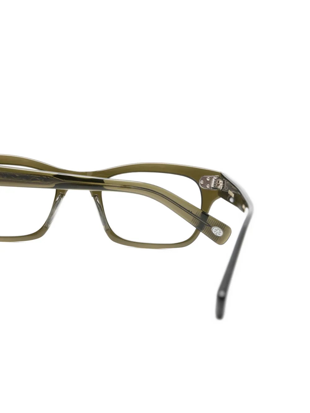  Eyevan7285 Geometric Glasses - Green 