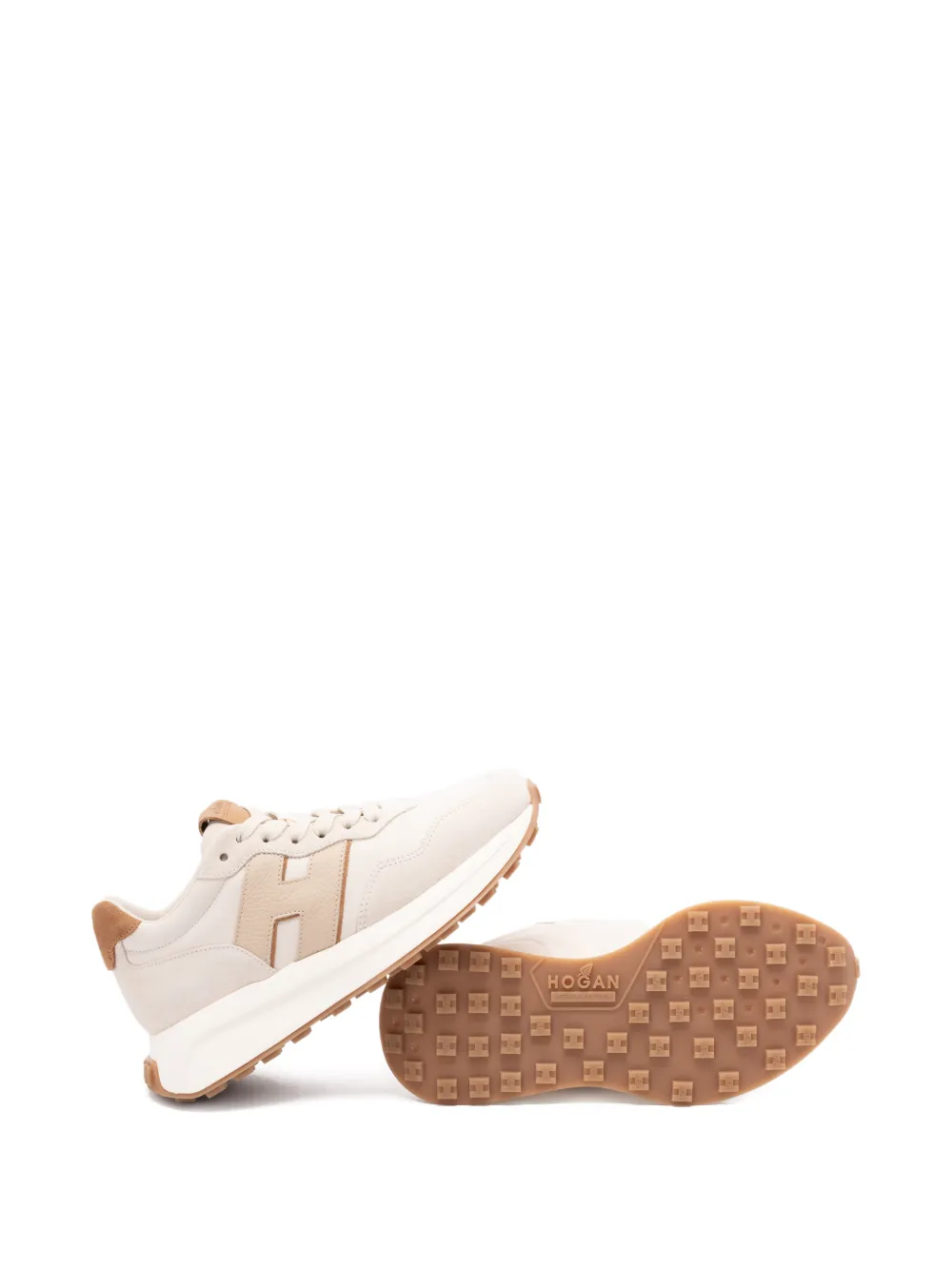 Hogan H641 logo-detail sneakers Beige