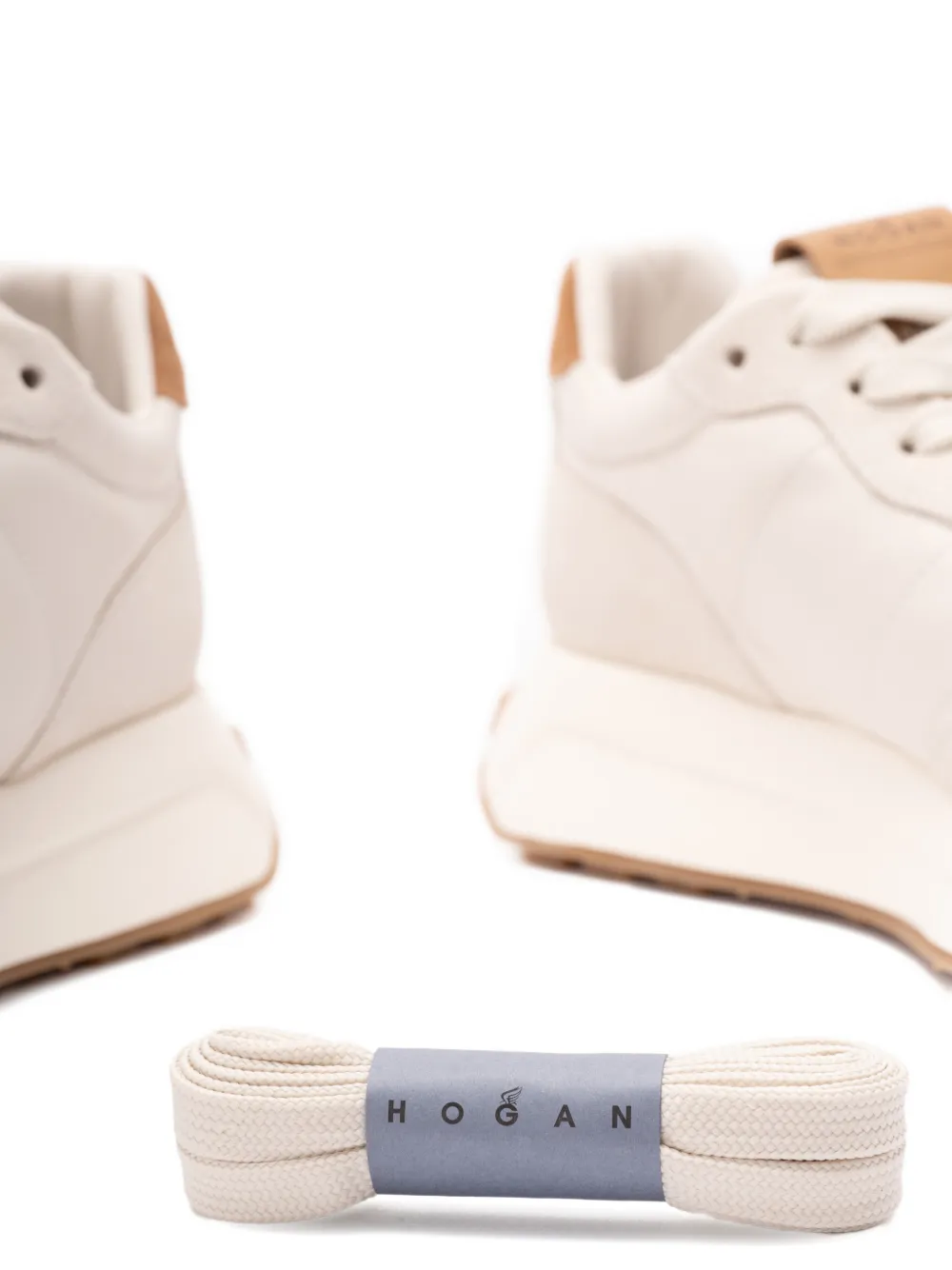 Hogan H641 logo-detail sneakers Beige