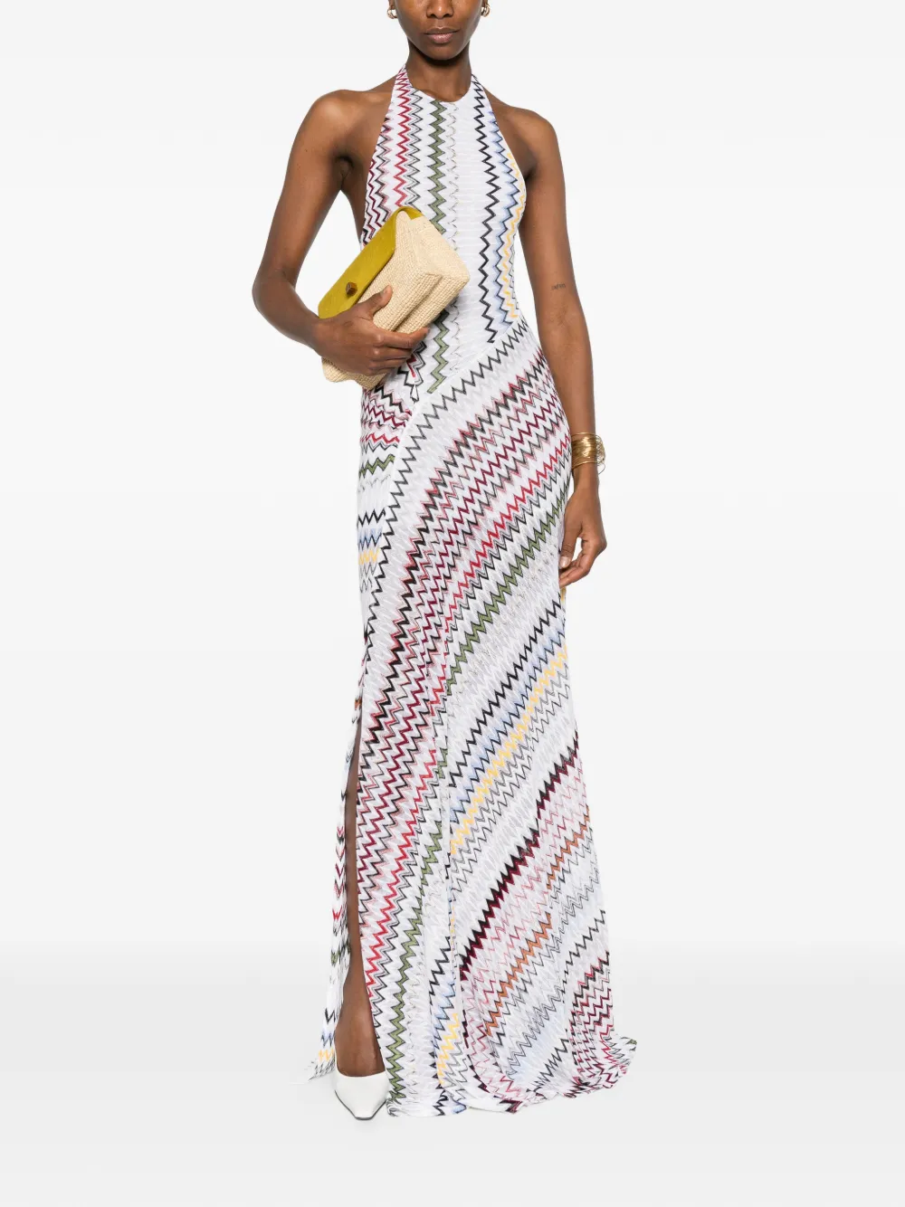  Missoni Zigzag-pattern Maxi Dress - White 
