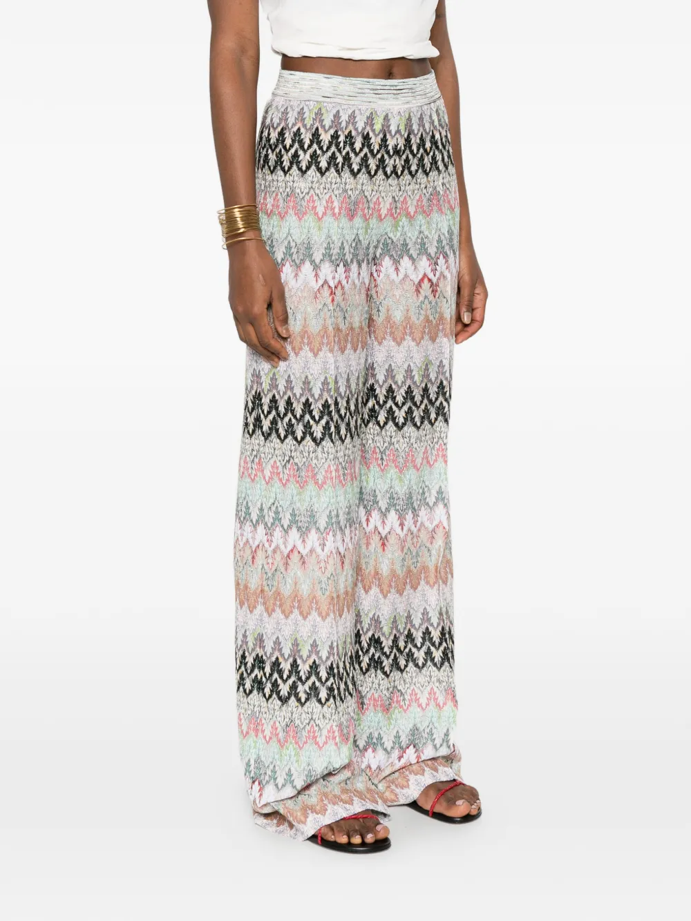 Missoni Broek met zigzagpatroon Beige