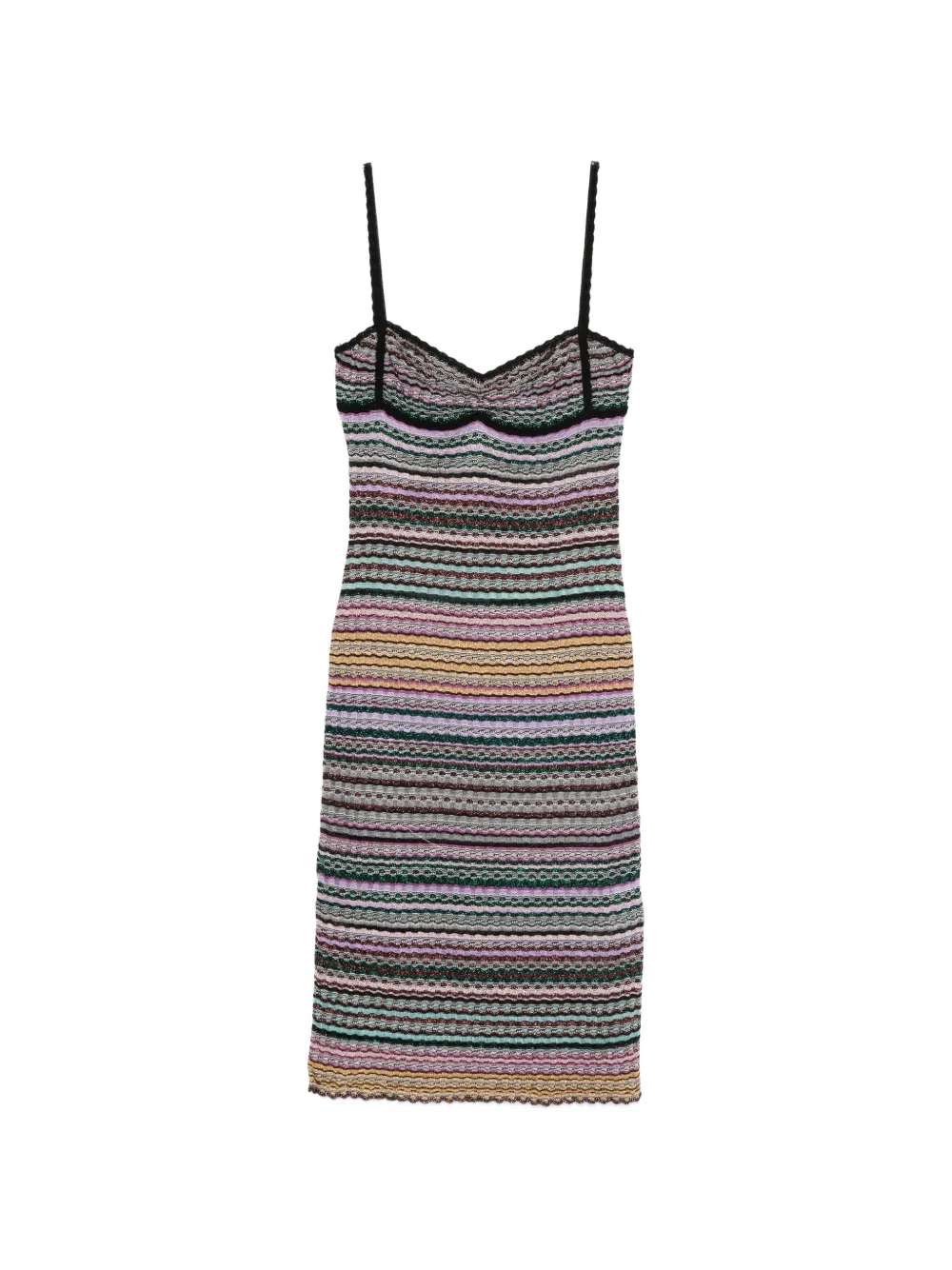 Missoni striped trim dress - Giallo