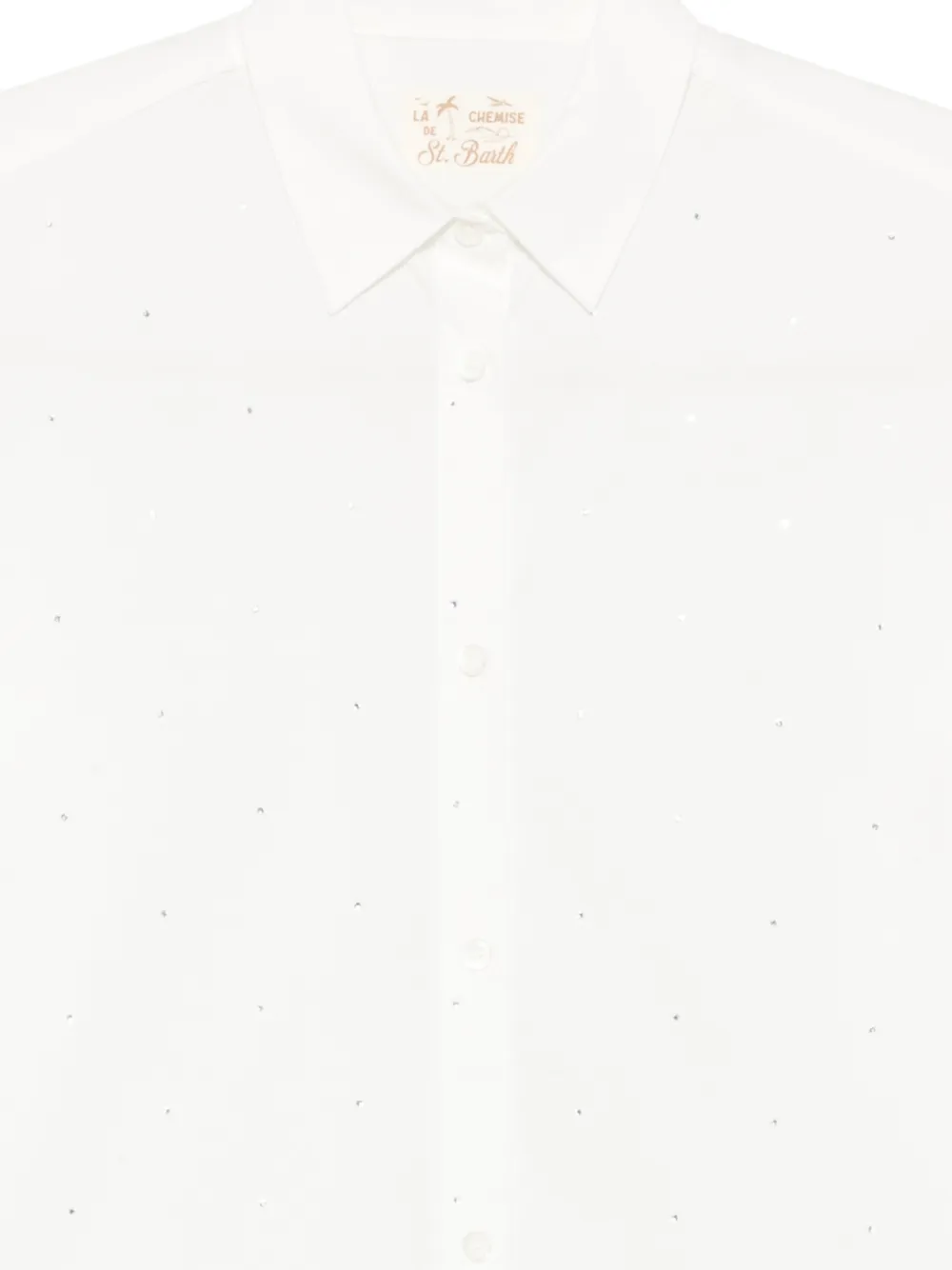  Mc2 Saint Barth Camisa Meredith Con Strass - Blanco 