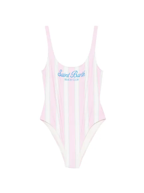 MC2 Saint Barth traje de baño con rayas estampadas y logo