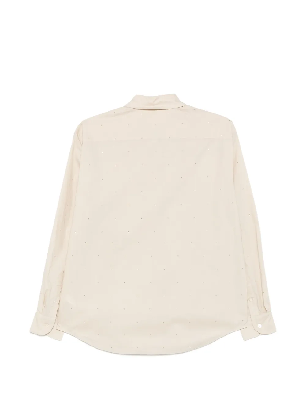 MC2 Saint Barth Meredith blouse verfraaid met stras Beige